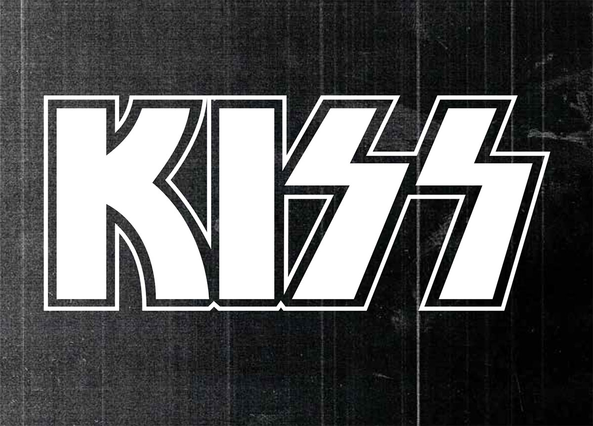 Le Plus Rapide Kiss Band Logo Image.