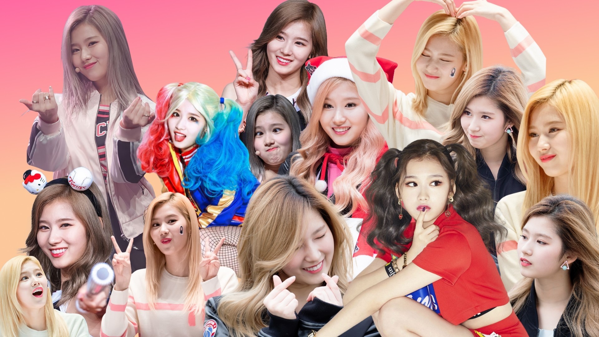 Sana, Tzuyu, And Dahyun Collage Wallpaper Data Src Feel Special Pc