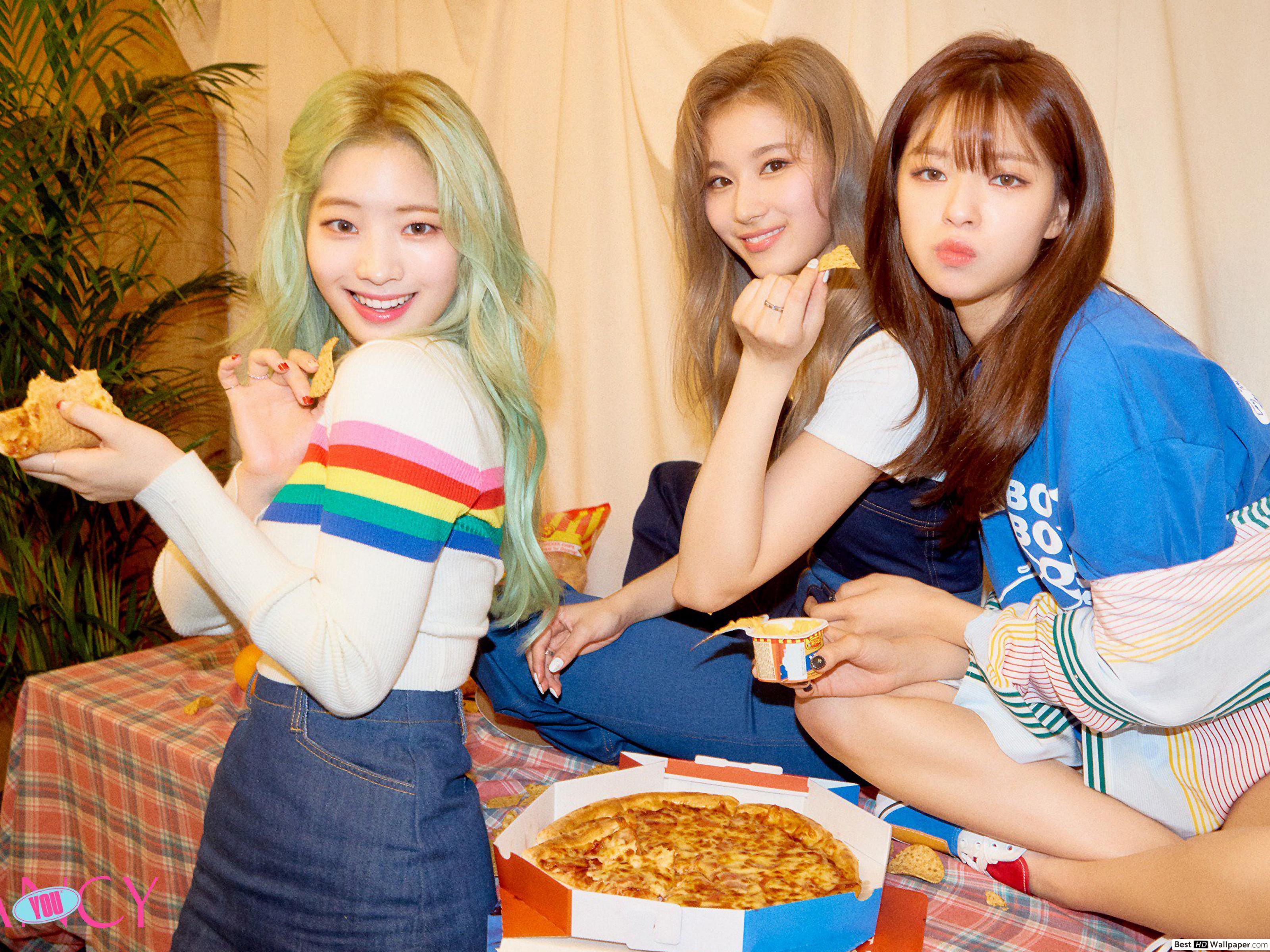 Dahyun & Sana With Jeongyeon In 'Fancy You' MV Shoot From Twice (K Pop Band) HD Wallpaper Download