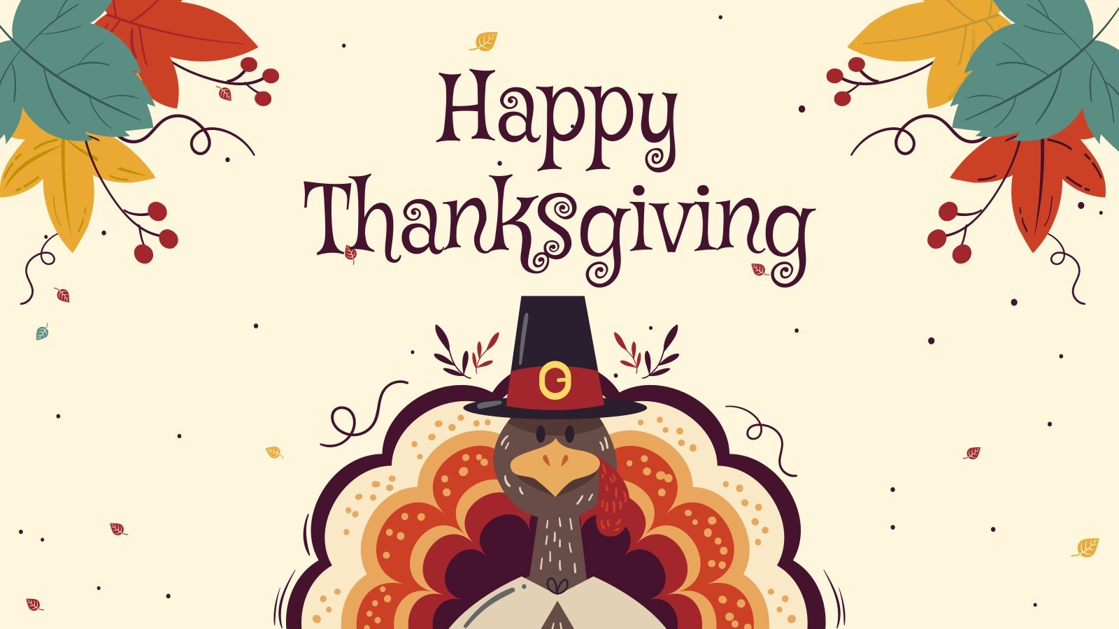 Happy Thanksgiving Google Slides and PowerPoint