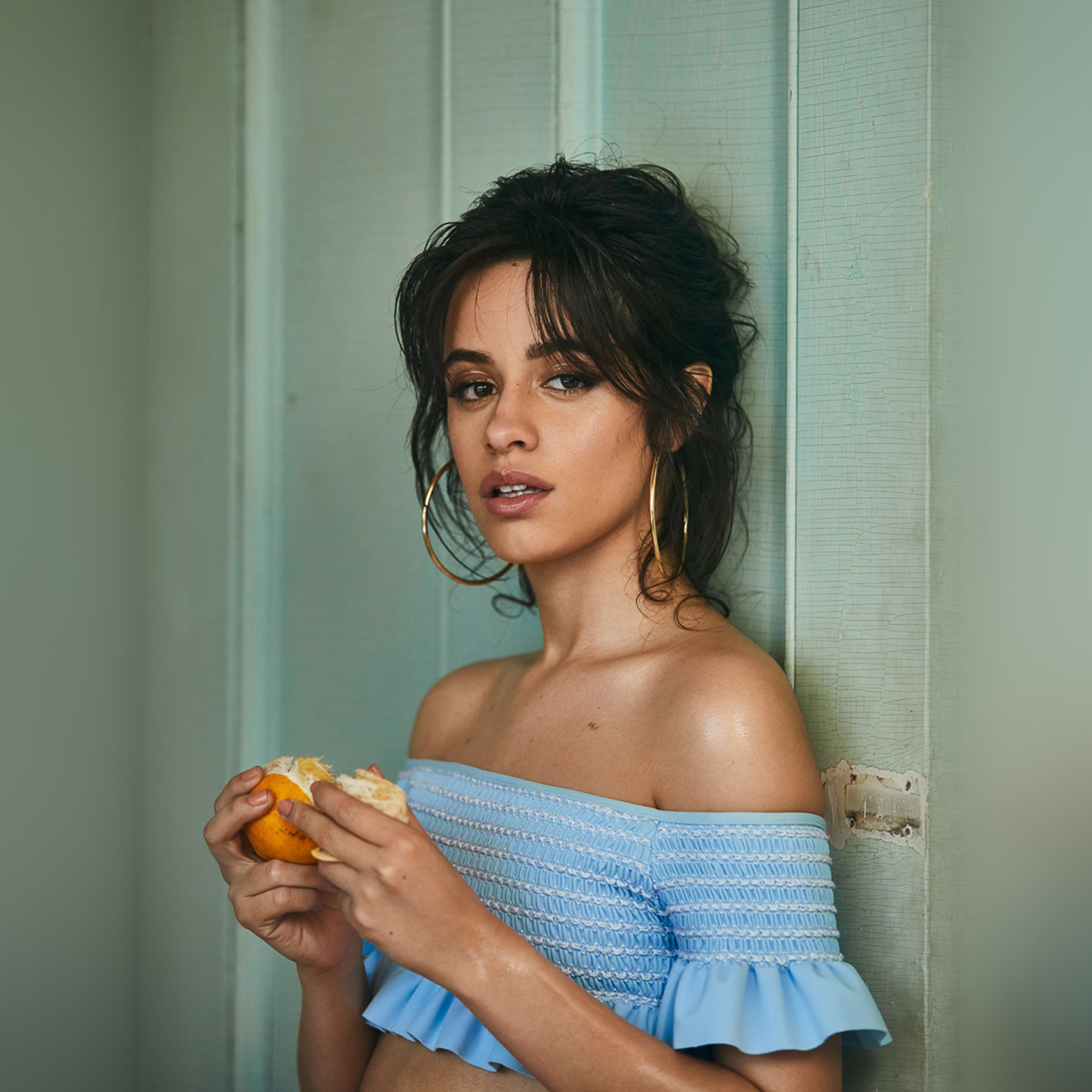 Camila Cabello Girl Orange Summer Wallpaper