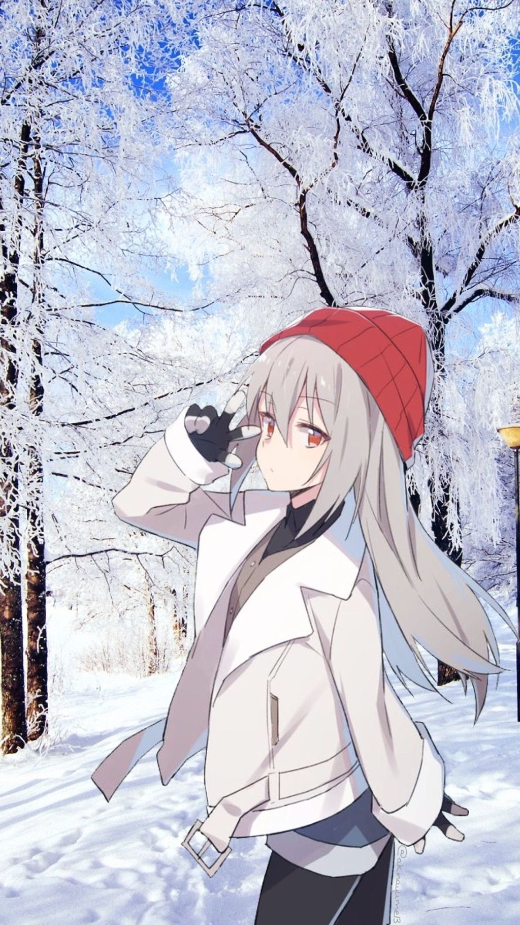 Winter Anime Girl Wallpaper Free Winter Anime Girl Background