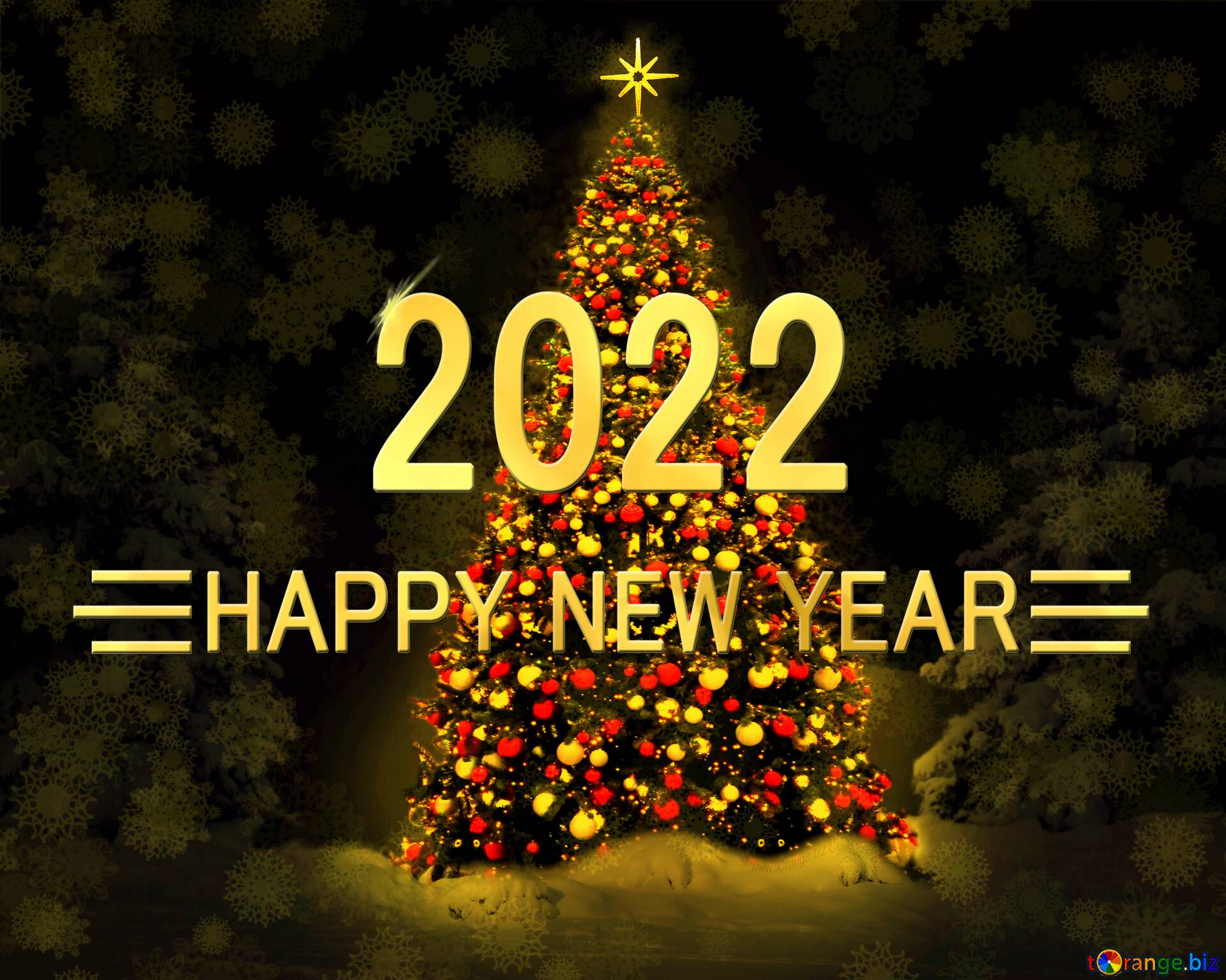 Download Free Picture Christmas Tree Shiny Happy New Year 2022 Background On CC BY License Free Image Stock TOrange.biz Fx №141075