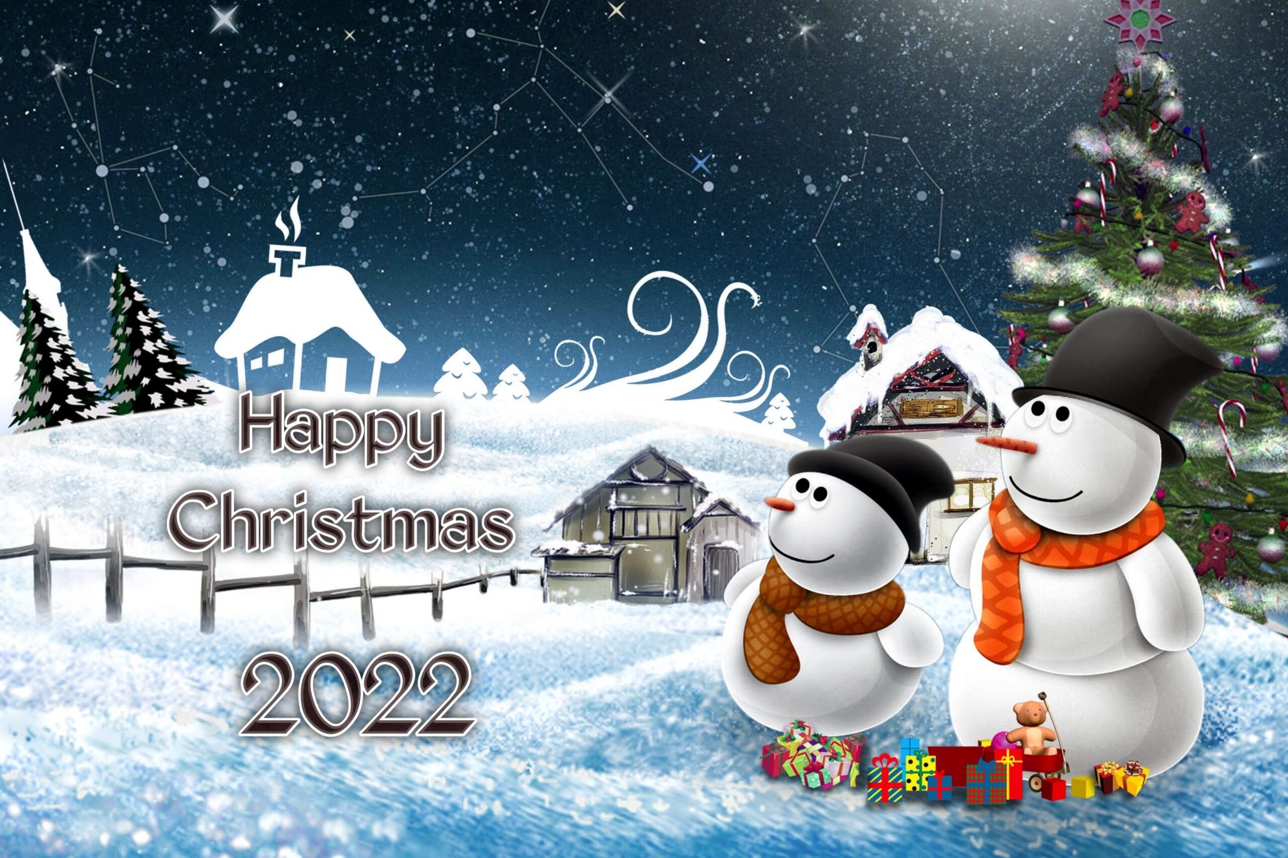 merry christmas tree wallpaper 2022