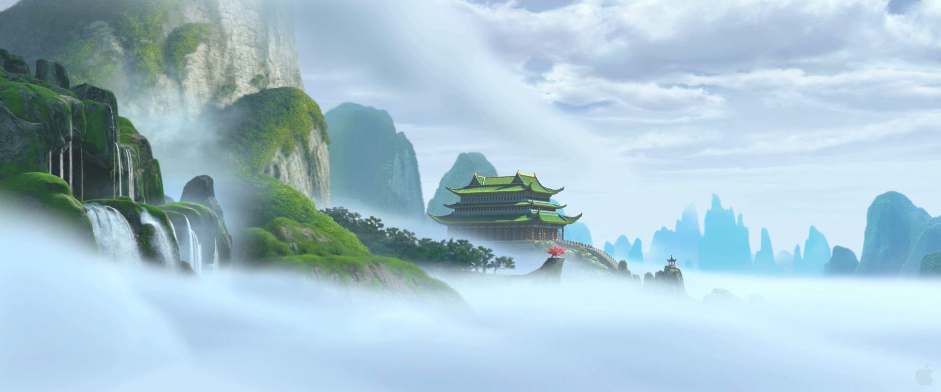 Kung Fu Panda Temple Desktop Wallpaper