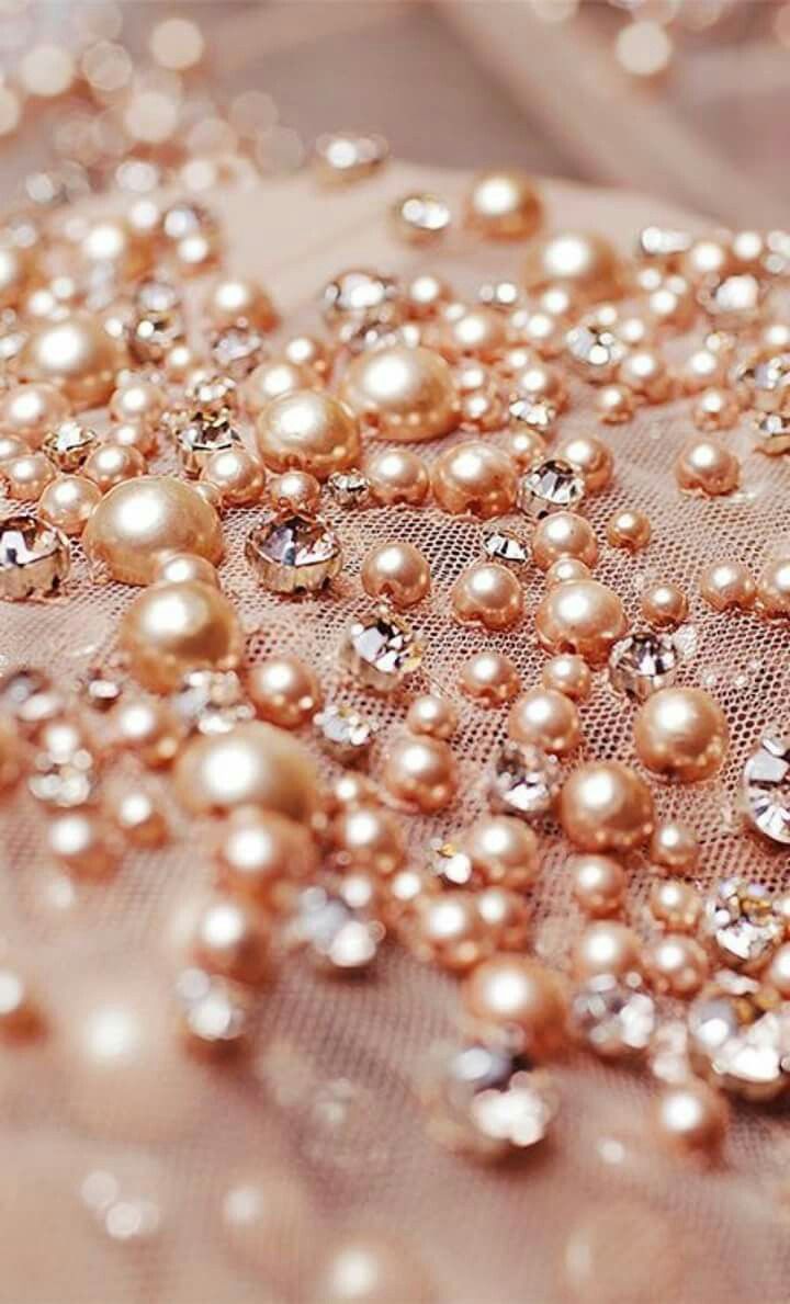 Rose Gold Diamonds Background HD Wallpaper