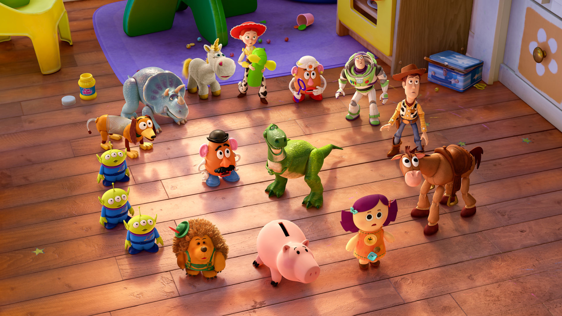 New 'Toy Story Partysaurus Rex' Image Contrast New Toys With