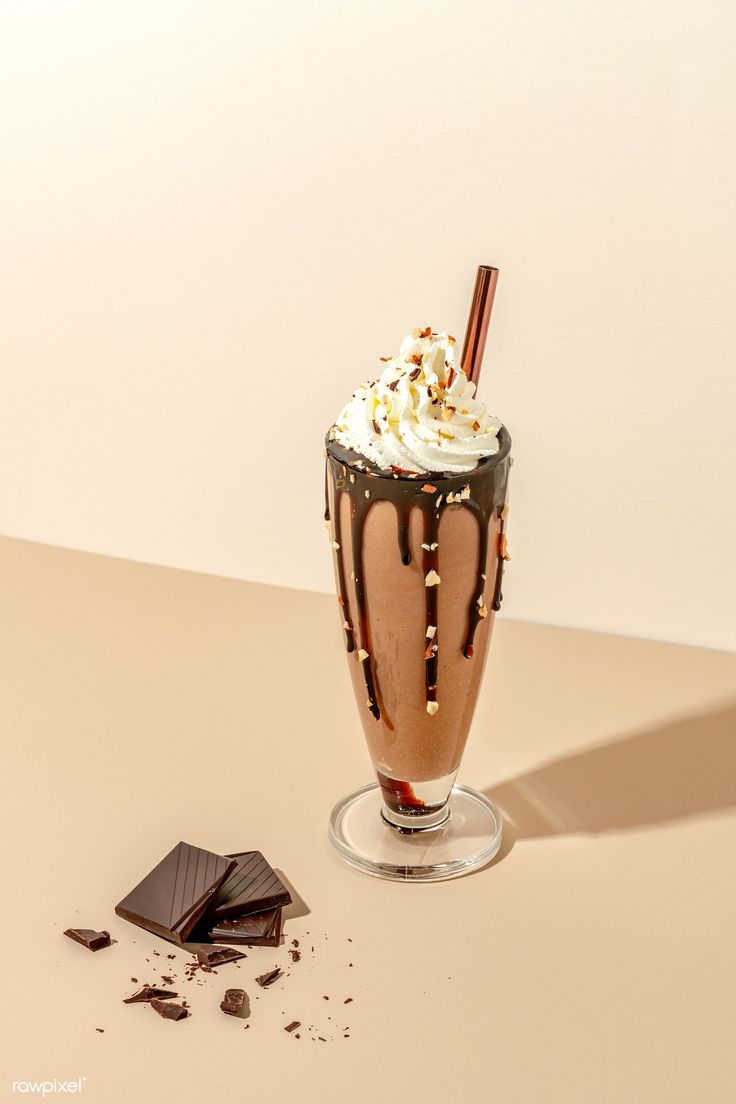 Chocolate milkshake studio shot. premium image / Jira. Chocolate milkshake, Chocolate shake, Image of chocolate