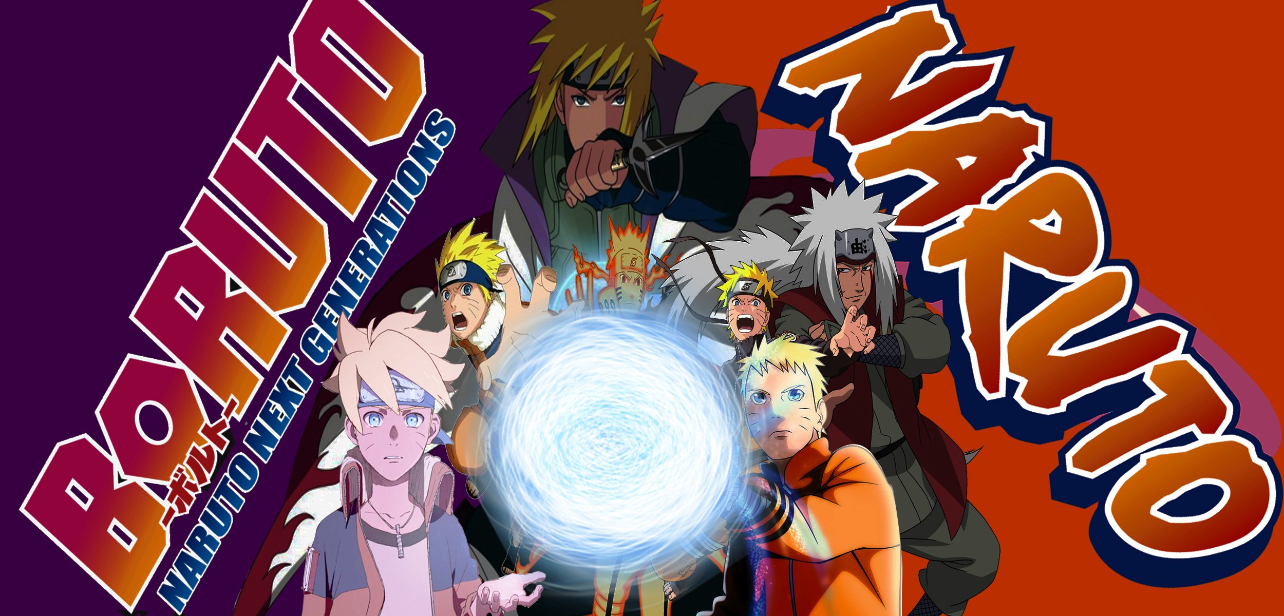 Wallpaper, Naruto Shippuuden, Boruto Naruto Next Generations, Rasengan, Namikaze Minato 2500x1200