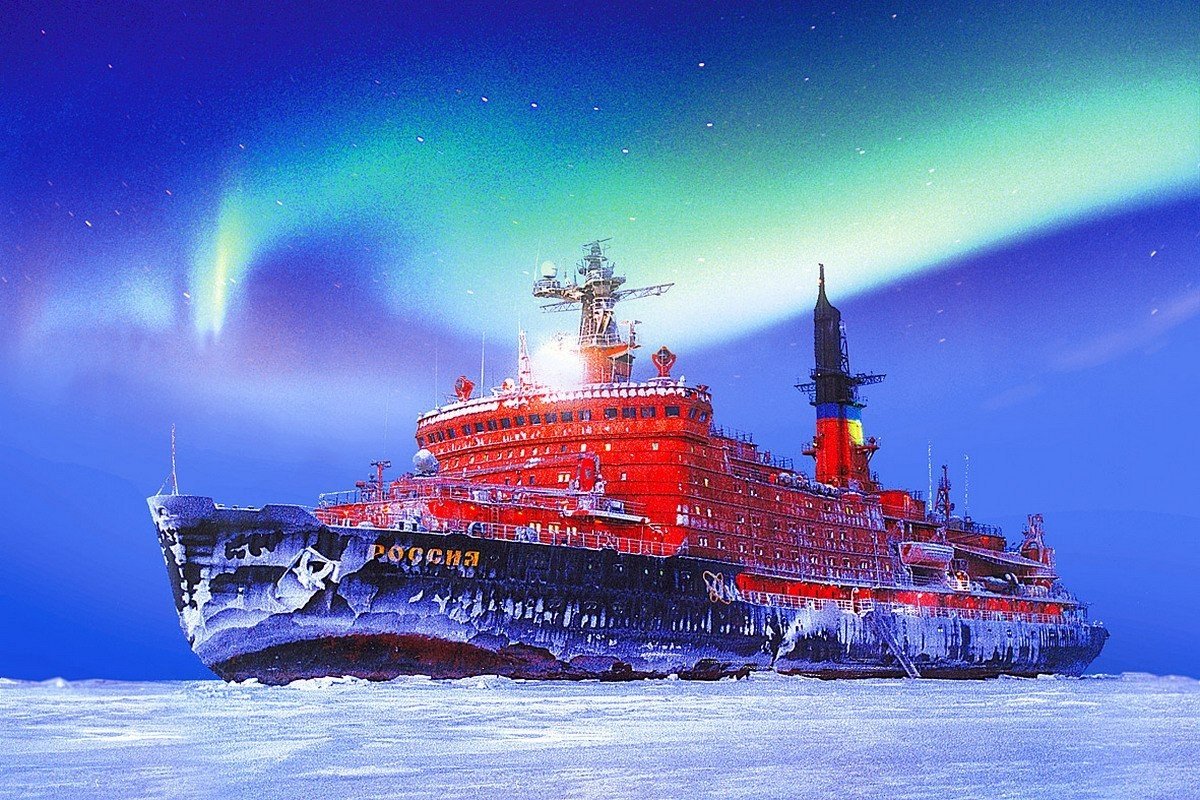 ship, Nuclear powered icebreaker Wallpaper HD / Desktop and Mobile Background