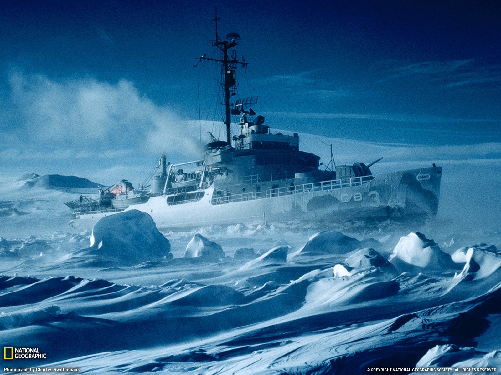 Ice nature ships National Geographic Antarctica icebreaker ships wallpaperx1200