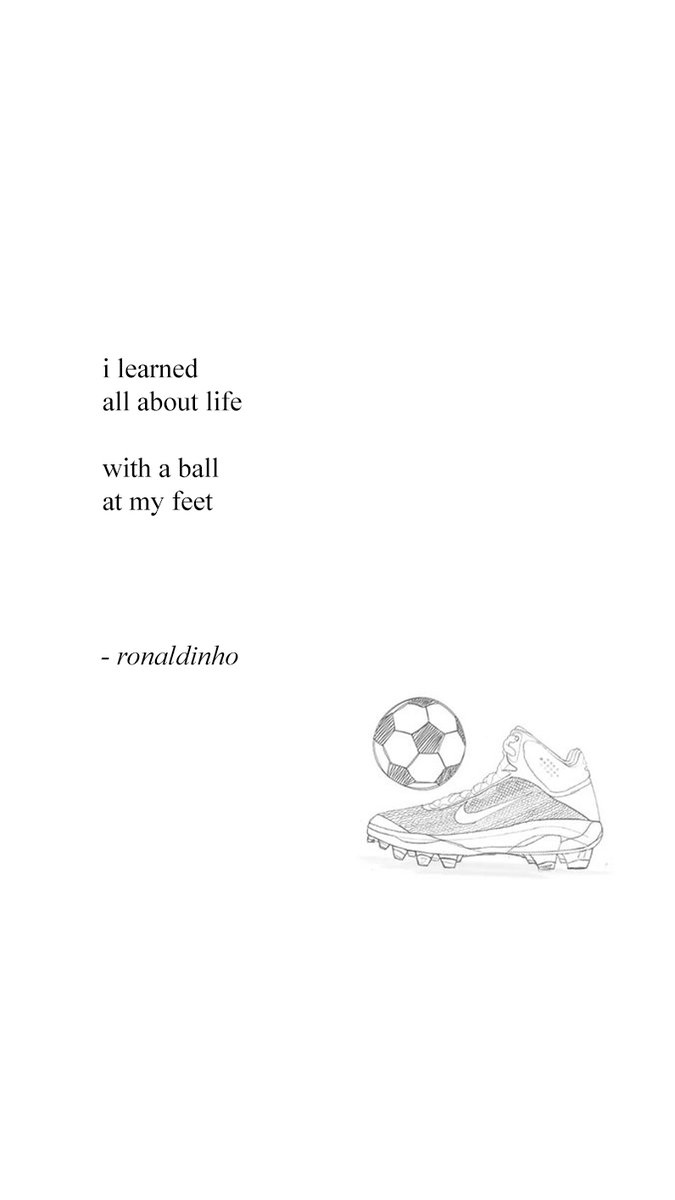 Fredrik wallpaper of football quotes; but its made into rupi kaur poems