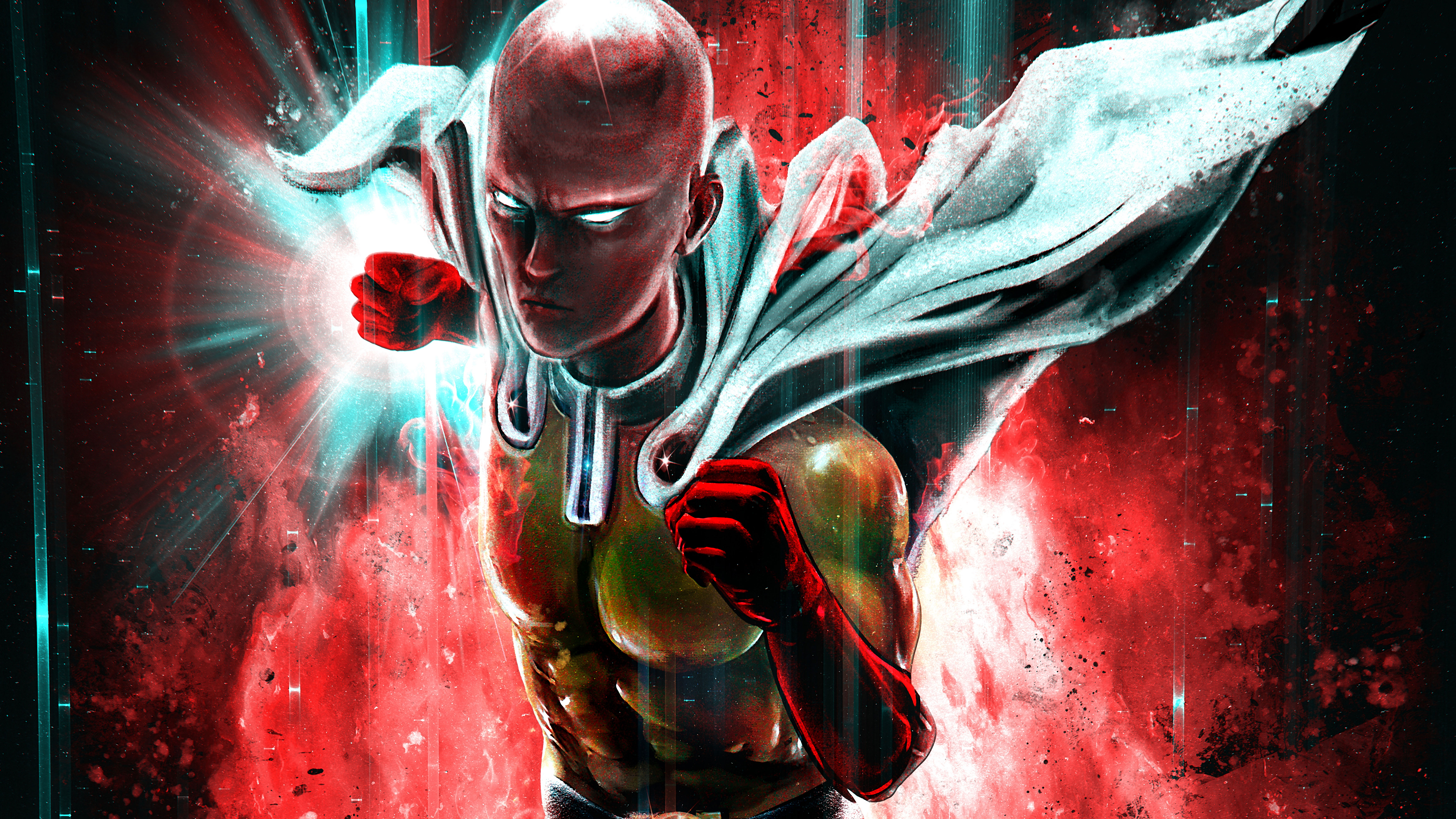 7016x3946 Saitama (One Punch Man), One Punch Man Wallpaper