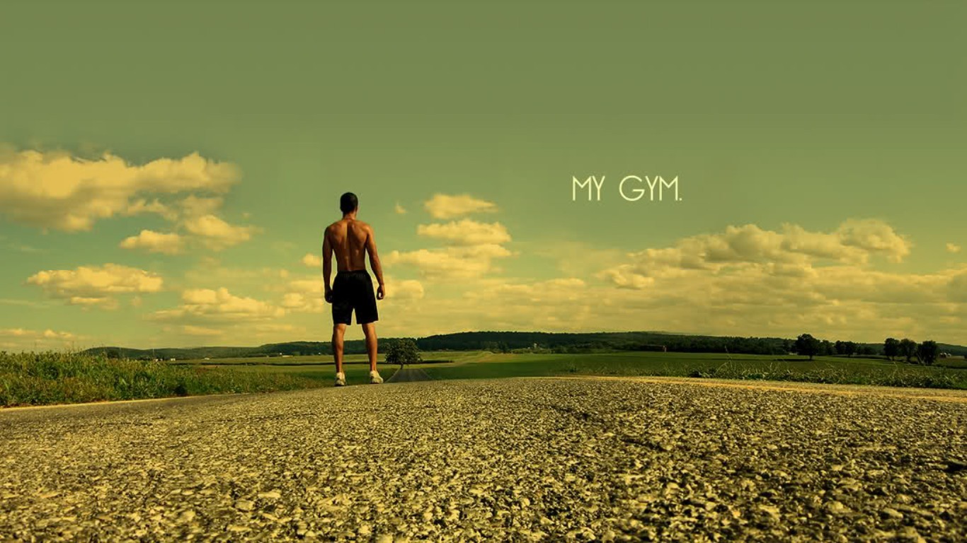 Wallpaper, 1366x768 px, gyms, Route running 1366x768