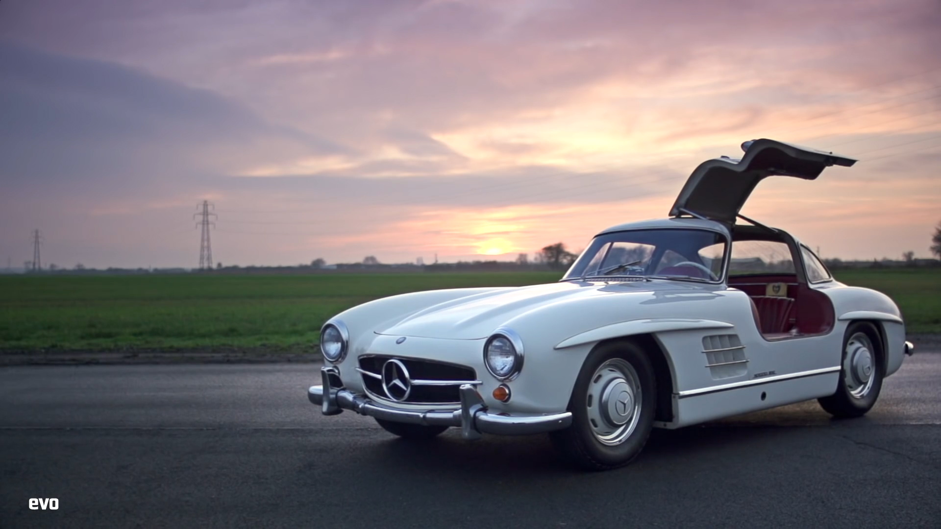 Mercedes Benz 300sl HD White