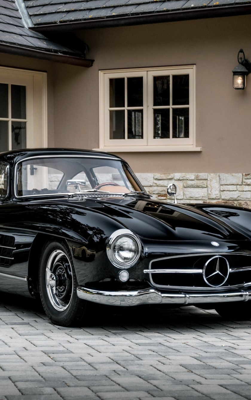 Download 840x1336 Wallpaper Black, Classic, Mercedes Benz 300 Sl, Iphone 5, Iphone 5s, Iphone 5c, Ipod Touch, 840x1336 HD Image, Background, 2553