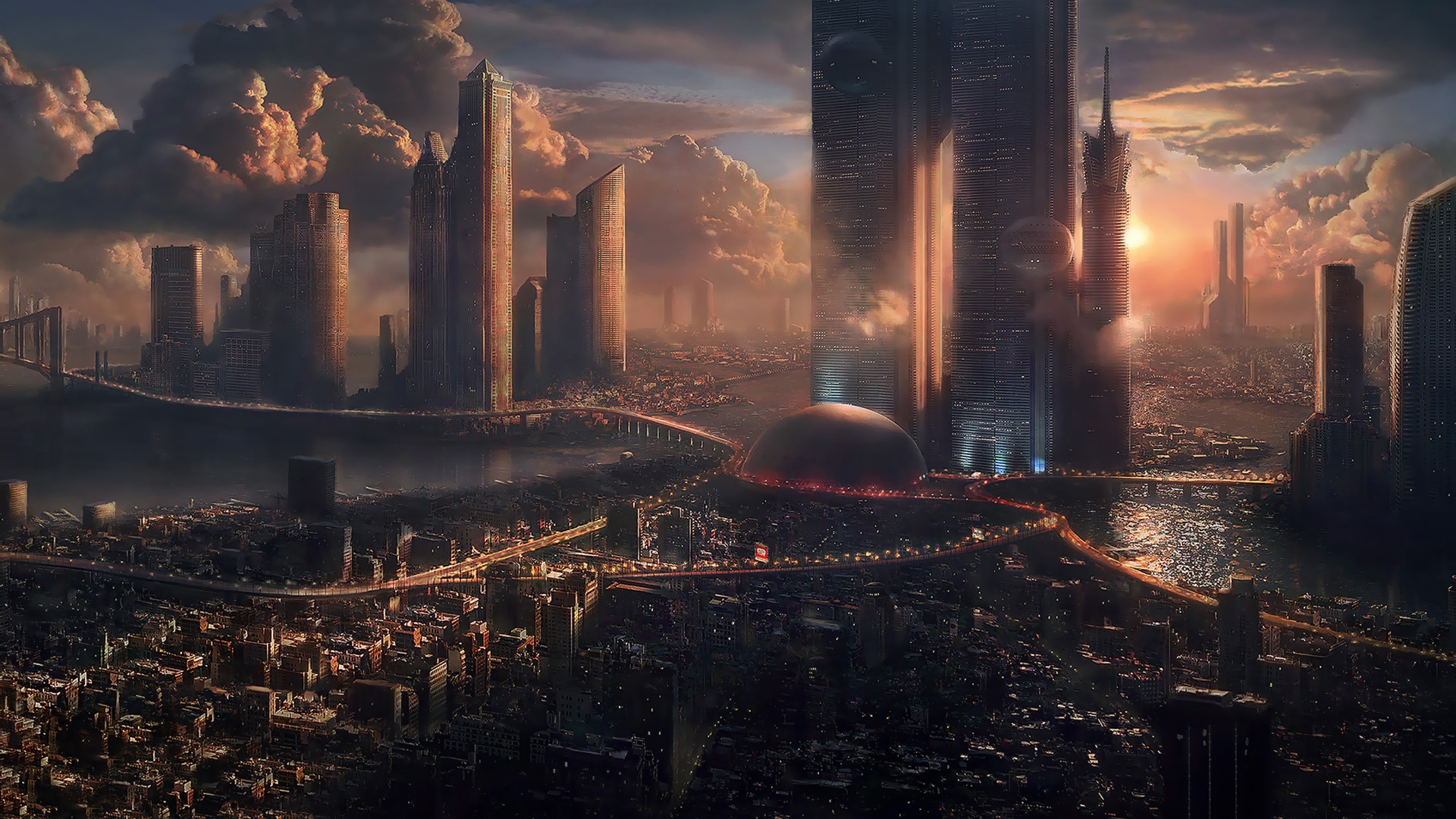 Futuristic Cities Wallpaper