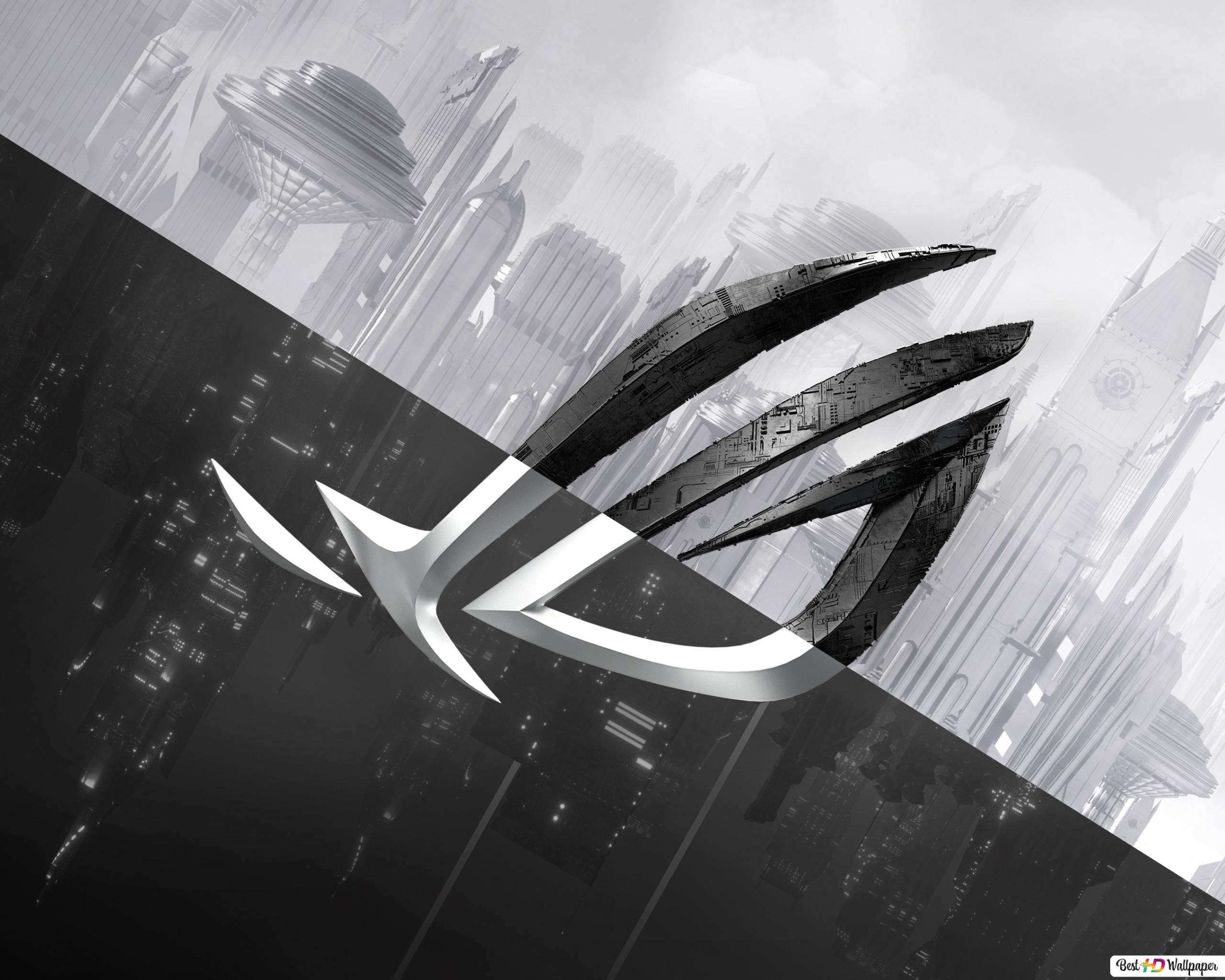 Asus ROG (Republic of Gamers) 'Zephyrus' G14 (Monochrome City) HD wallpaper download