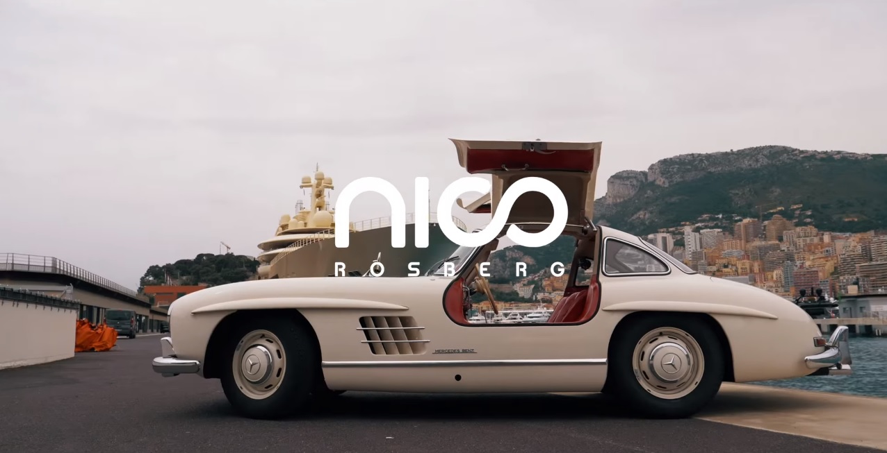 Here's Nico Rosberg Driving His 1955 Mercedes Benz 300 SL Gullwing In Monaco