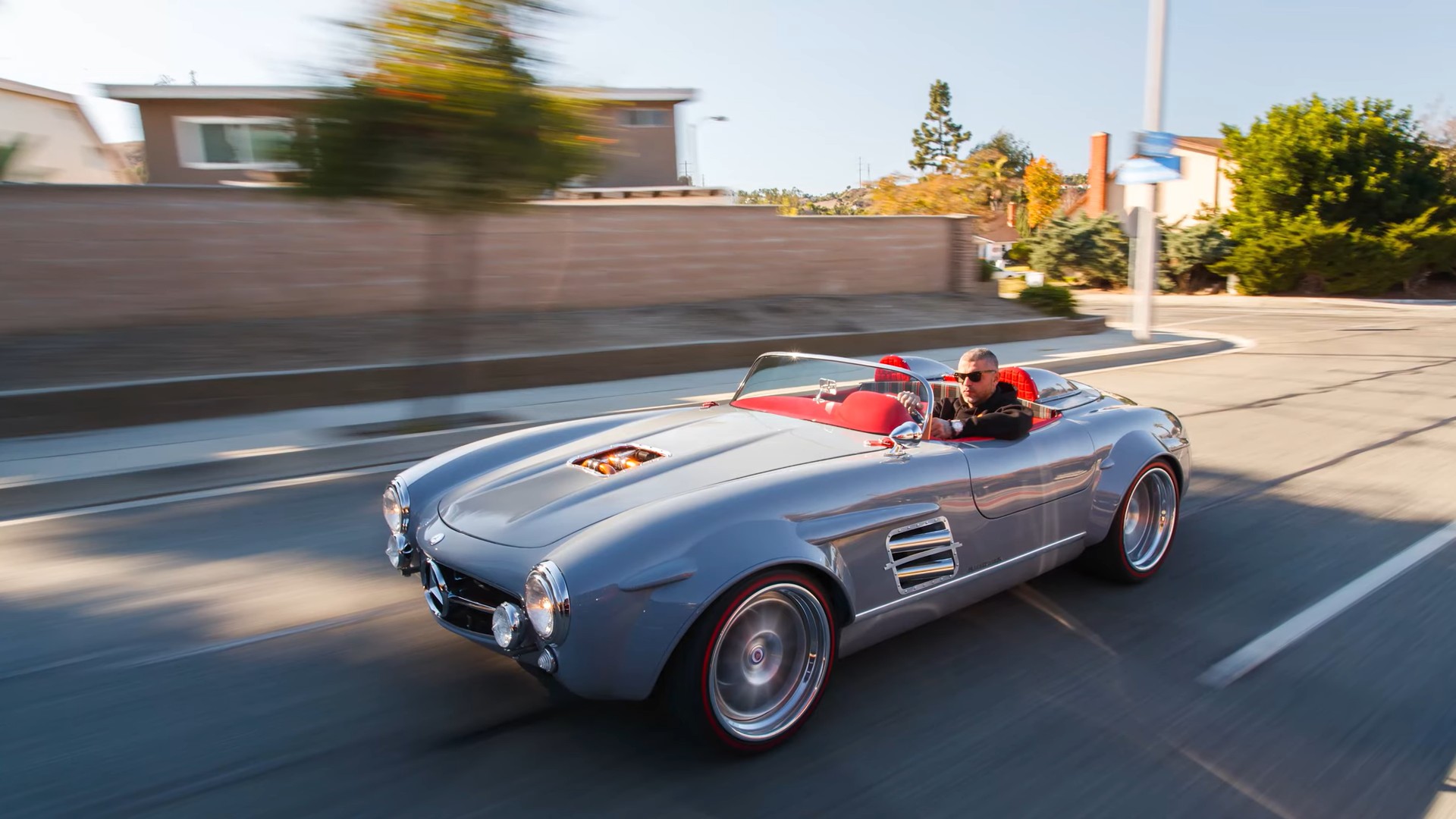 Widebody 1955 Mercedes Benz 300 SL Was AMG Swapped And Speedster Sprinkled