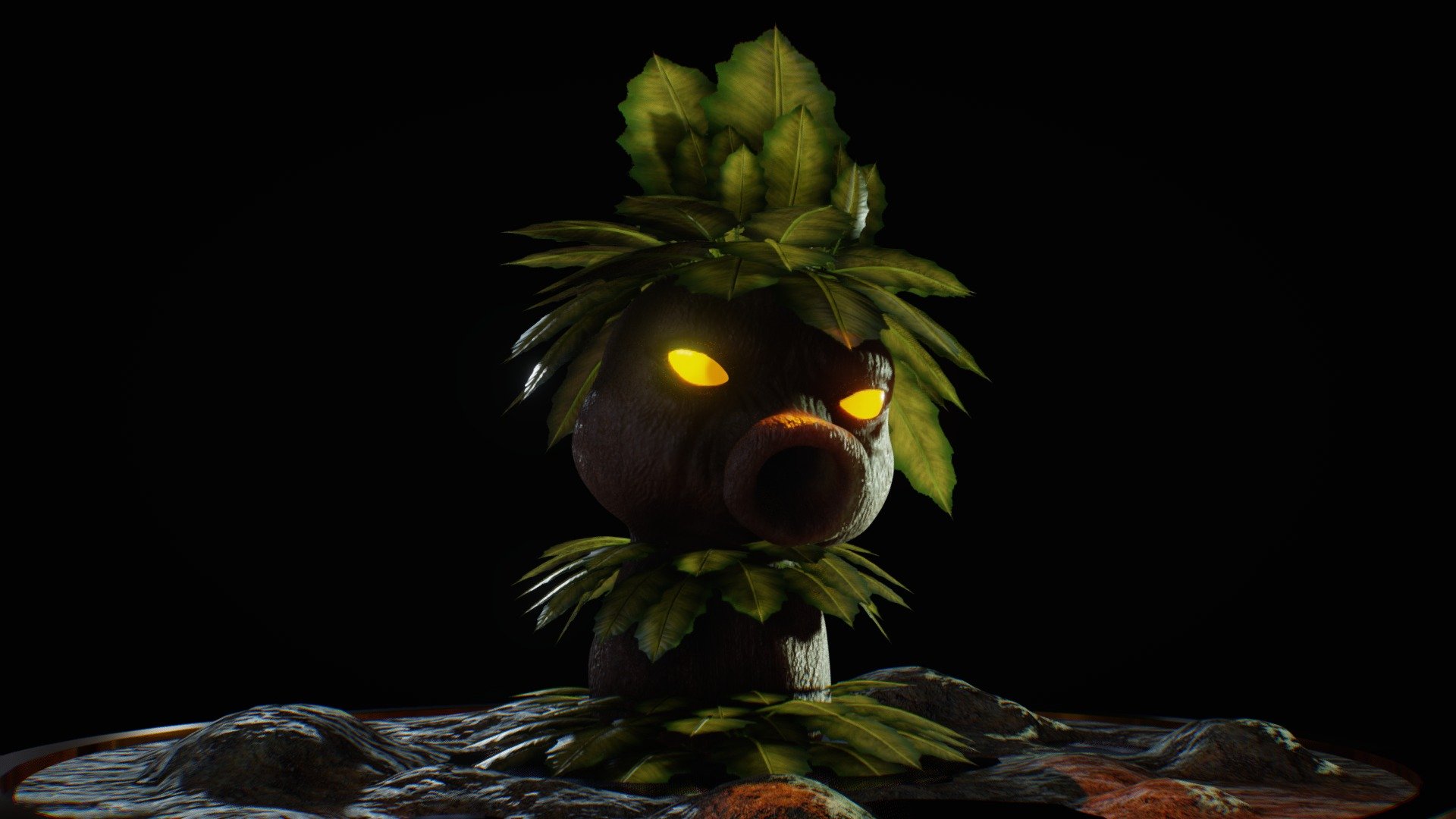 Realistic Deku Scrub Royalty Free 3D model by AranGraphics [7455e96]