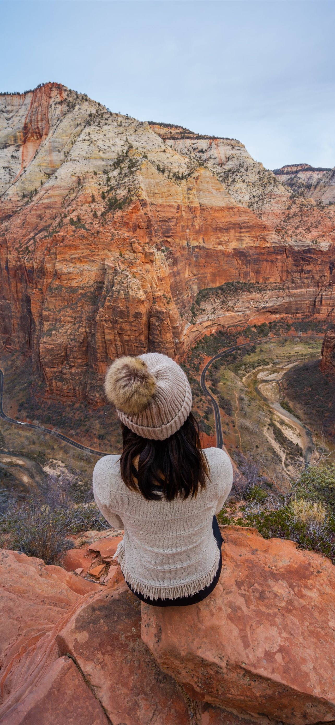 Amazing Winter Day Hikes in Zion National Park W. iPhone Wallpaper Free Download