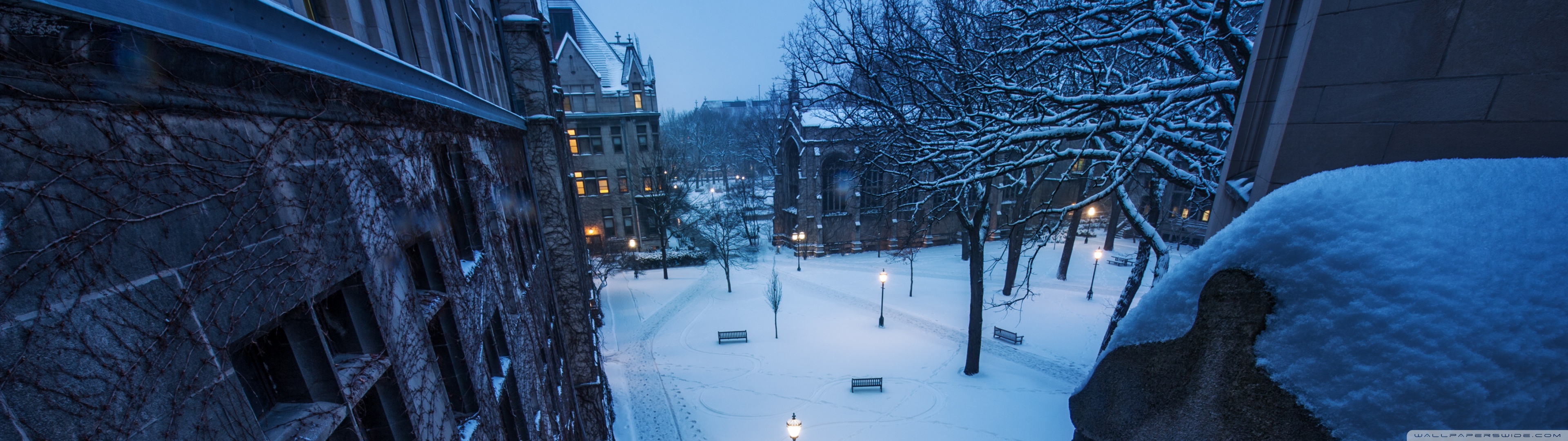 Fresh Snow On The Balcony Ultra HD Desktop Background Wallpaper for 4K UHD TV, Widescreen & UltraWide Desktop & Laptop, Multi Display, Dual Monitor, Tablet