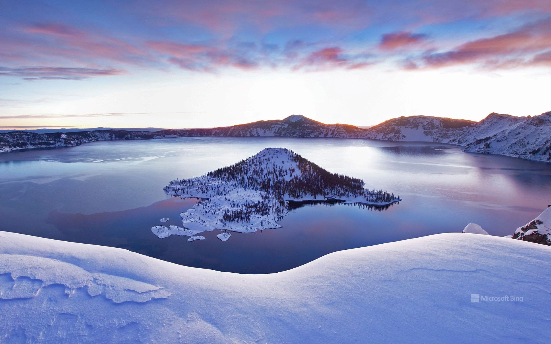 Crater Lake Oregon via Bing. Oregon travel, Winter travel, Crater lake oregon