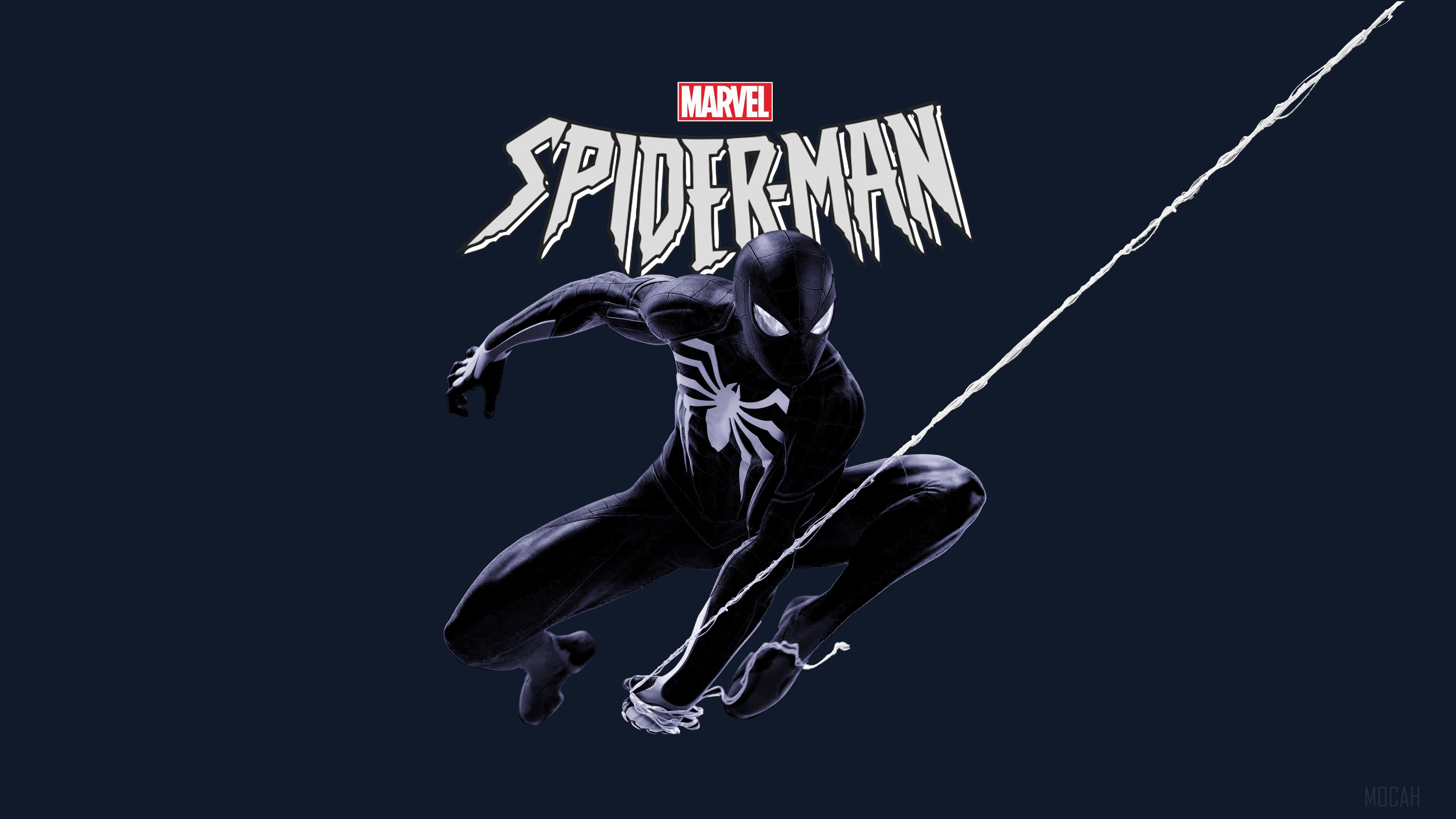 Marvel Black Spiderman 4k wallpaper HD Wallpaper