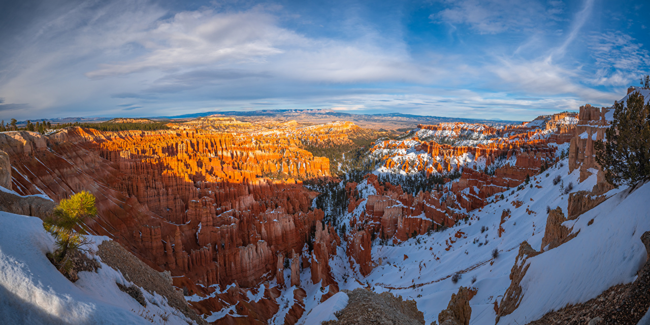 Desktop Wallpaper USA Panorama Bryce Canyon National Park, Utah