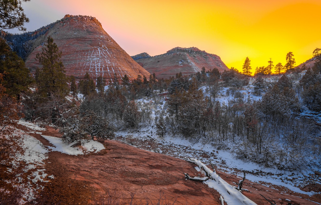 Zion National Park Winter Wallpapers - Wallpaper Cave