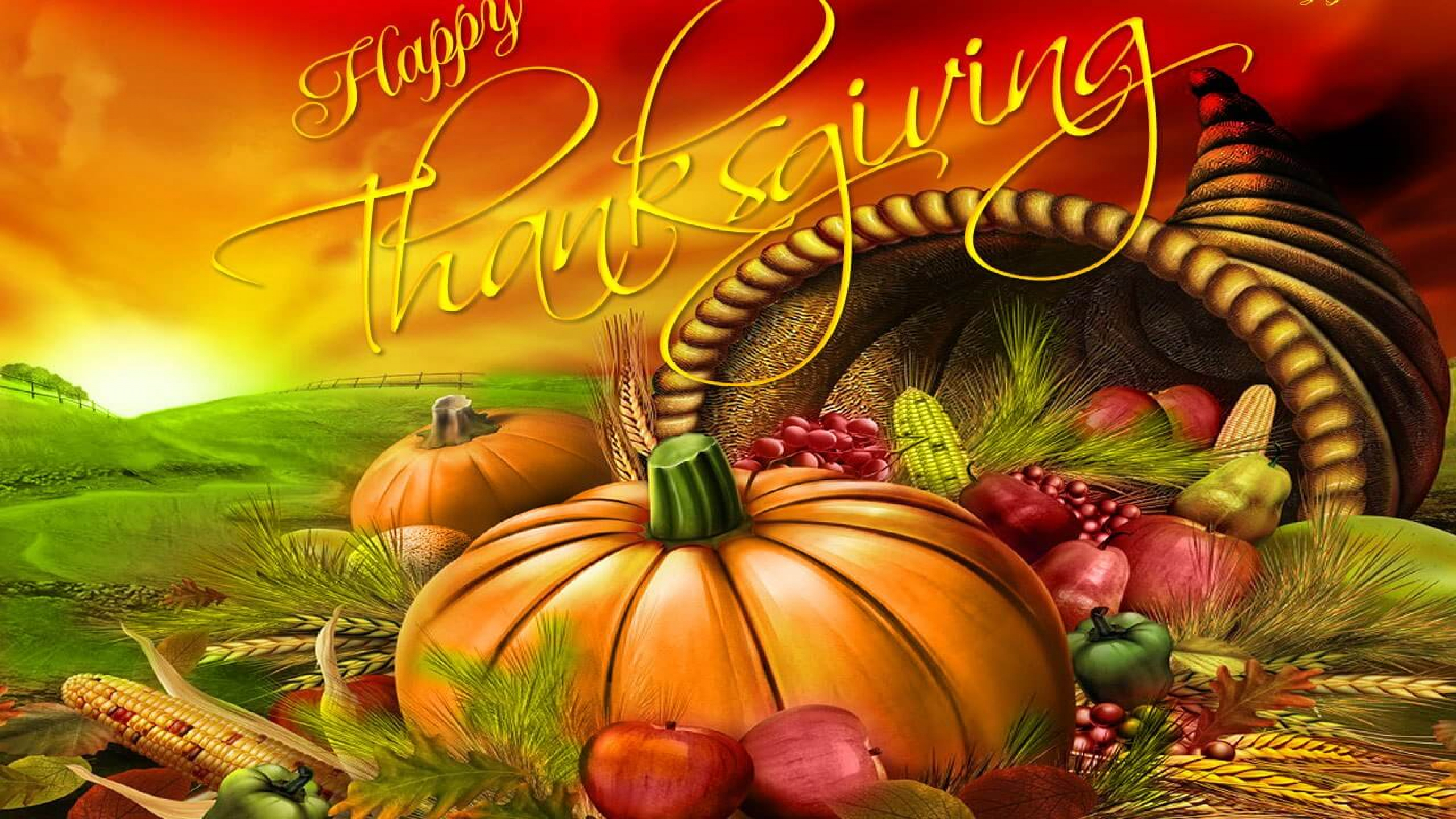 Happy Thanksgiving Wallpaper 4K, 5K, Thanksgiving Day