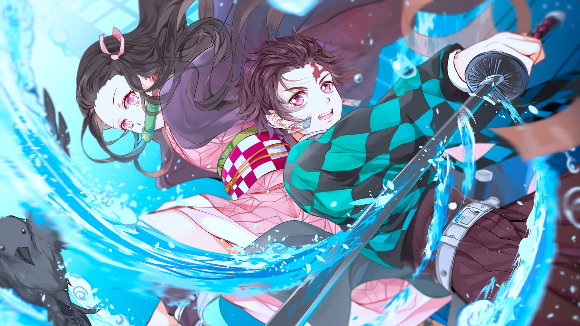 Kimetsu no Yaiba wallpaper, anime, Kamado Nezuko, Tanjiro Kamado, Kamado Tanjirō • Wallpaper For You HD Wallpaper For Desktop & Mobile