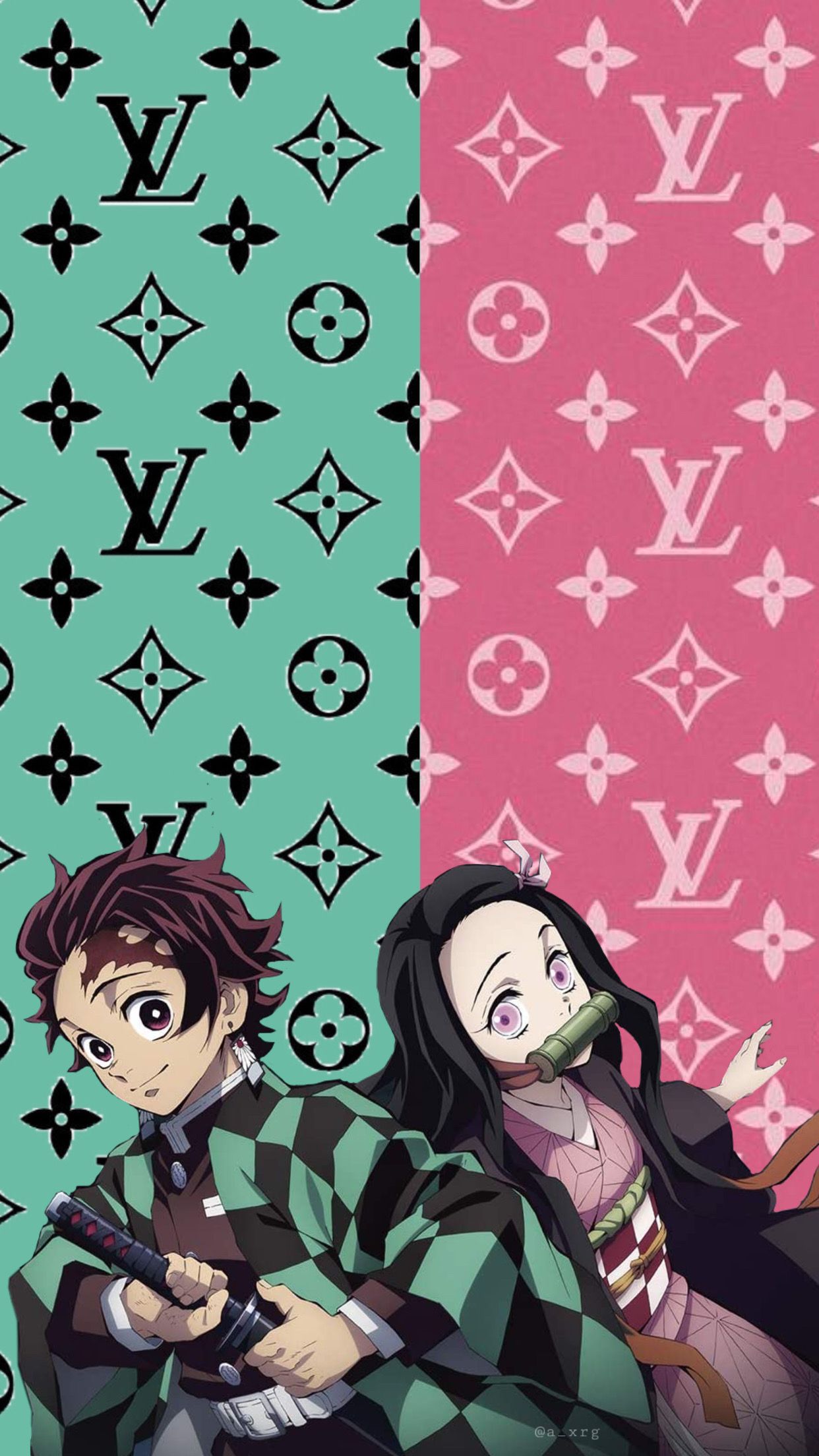 Tanjiro and Nezuko. Cute cartoon wallpaper, Anime wallpaper, Demon