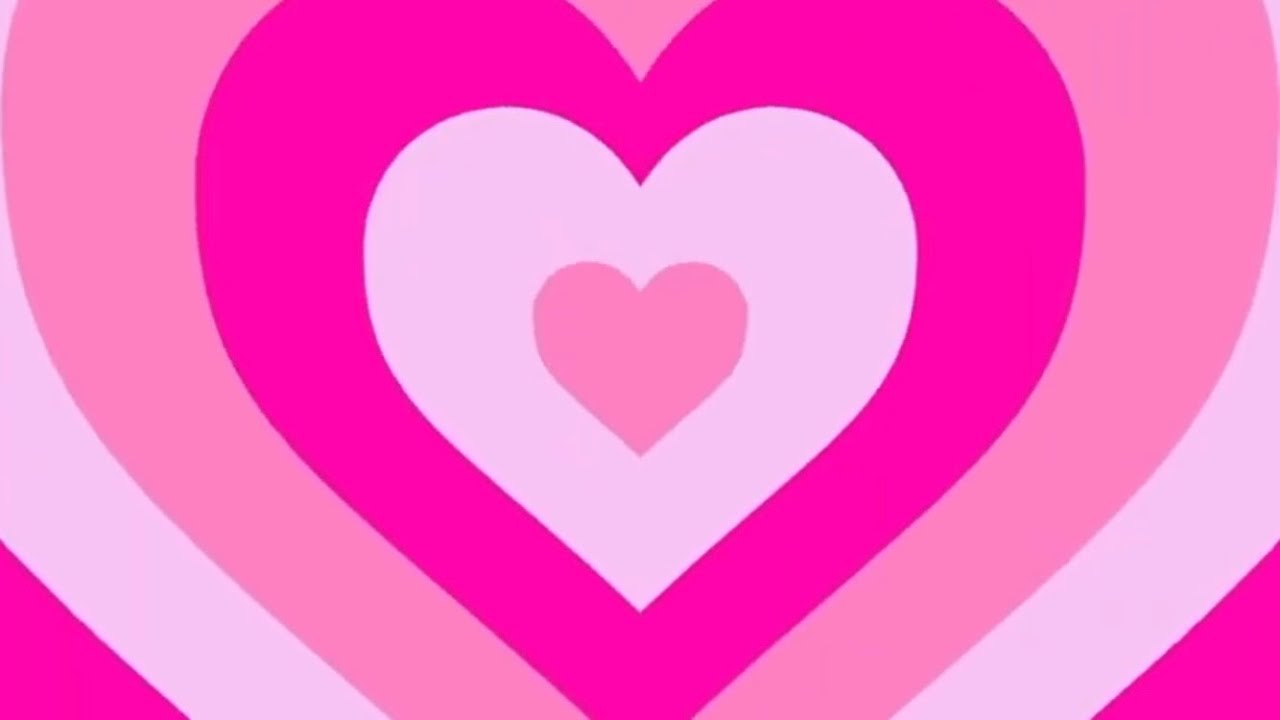 Y2K PARTY TikTok Trend. pink heart background
