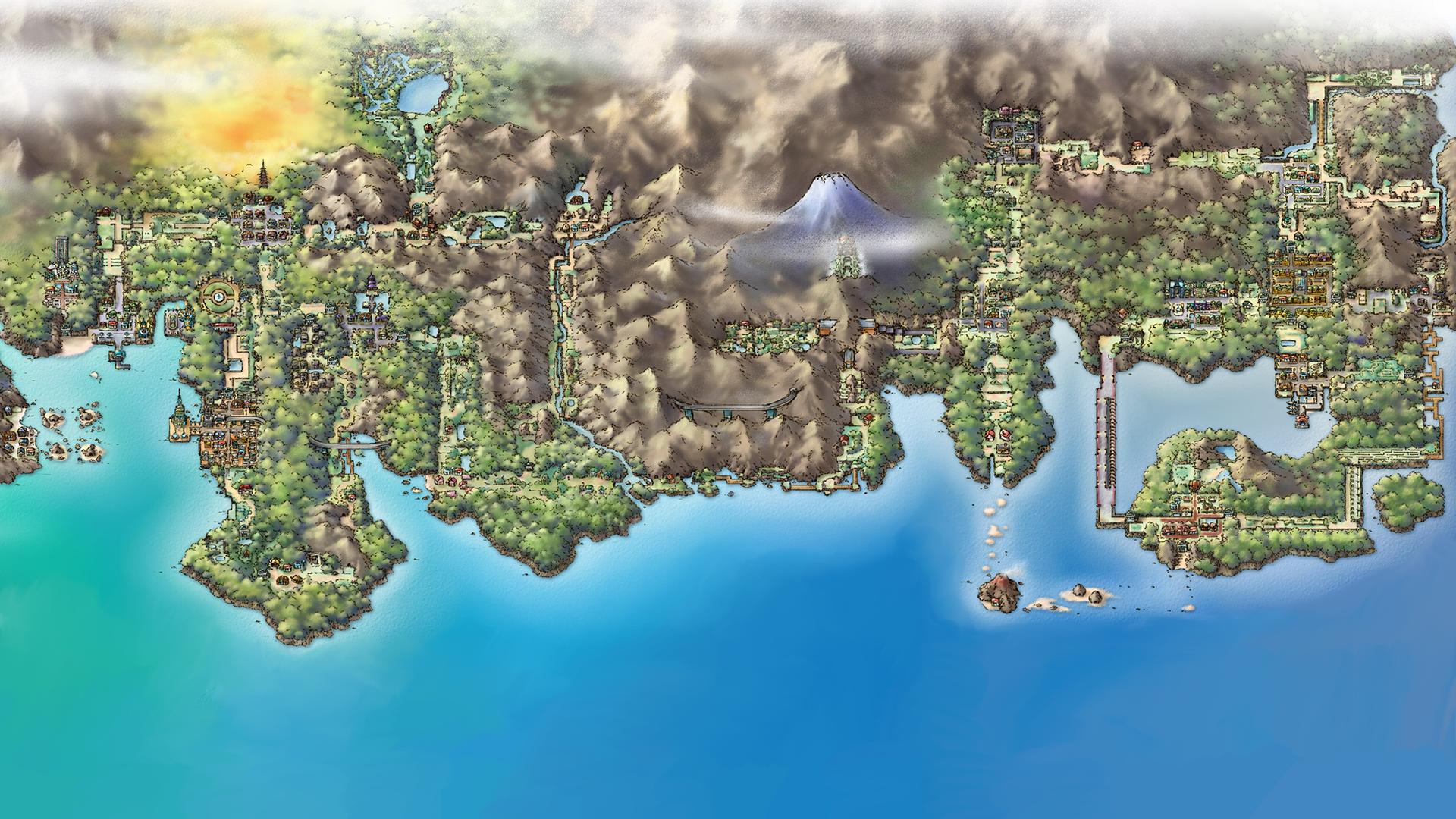 Pokemon Map Wallpaper Free Pokemon Map Background