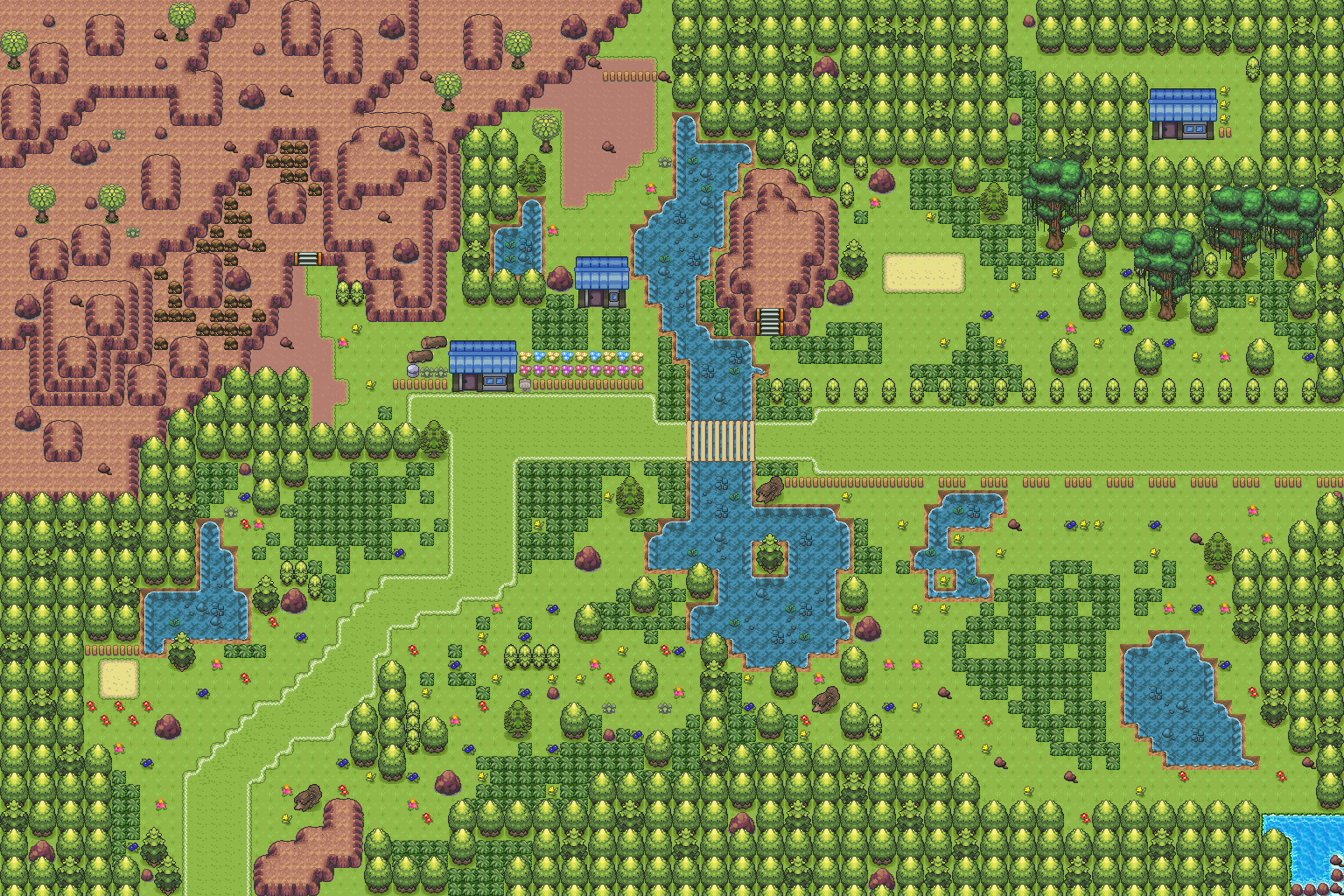 Карта для пиксельной игры