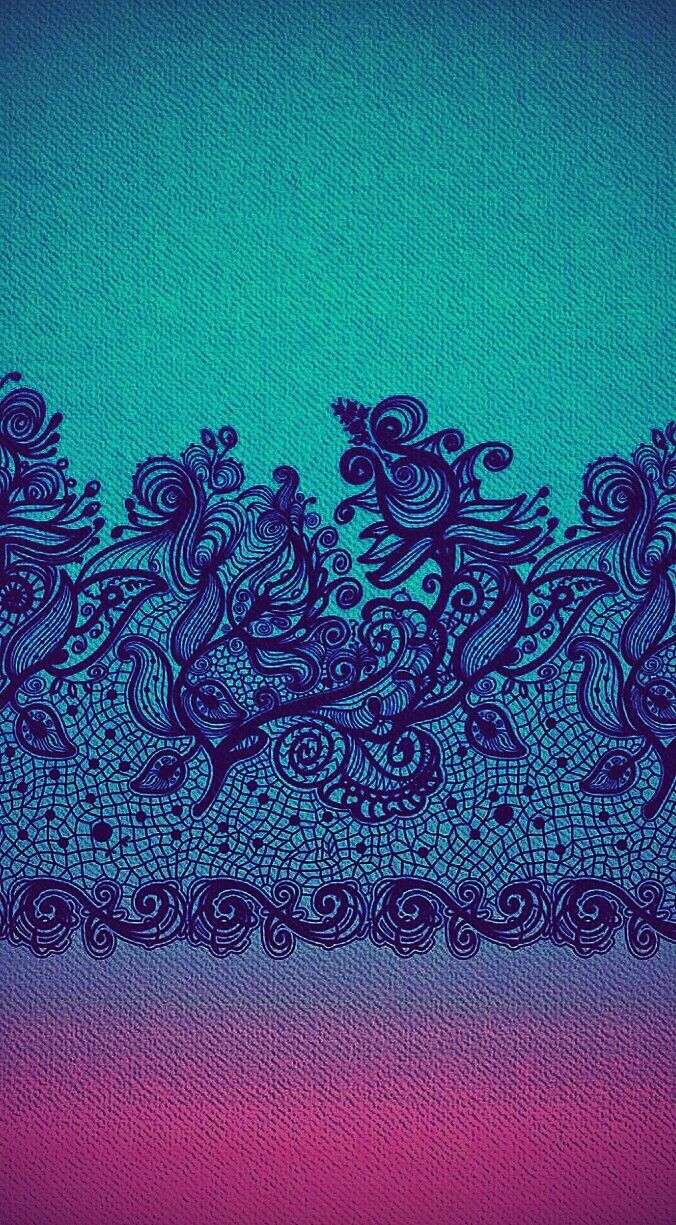 Teal And Purple Wallpaper
