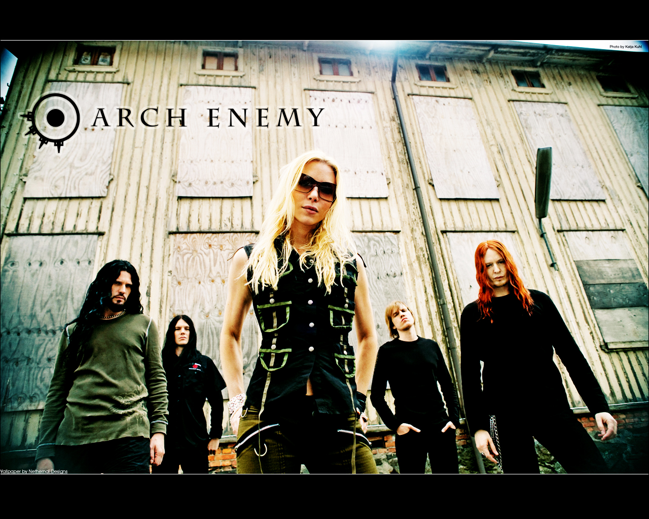 Angela Gossow Arch Enemy Band HD Wallpaper
