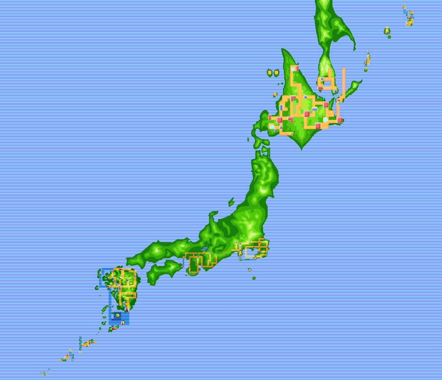 japan pokemon maps