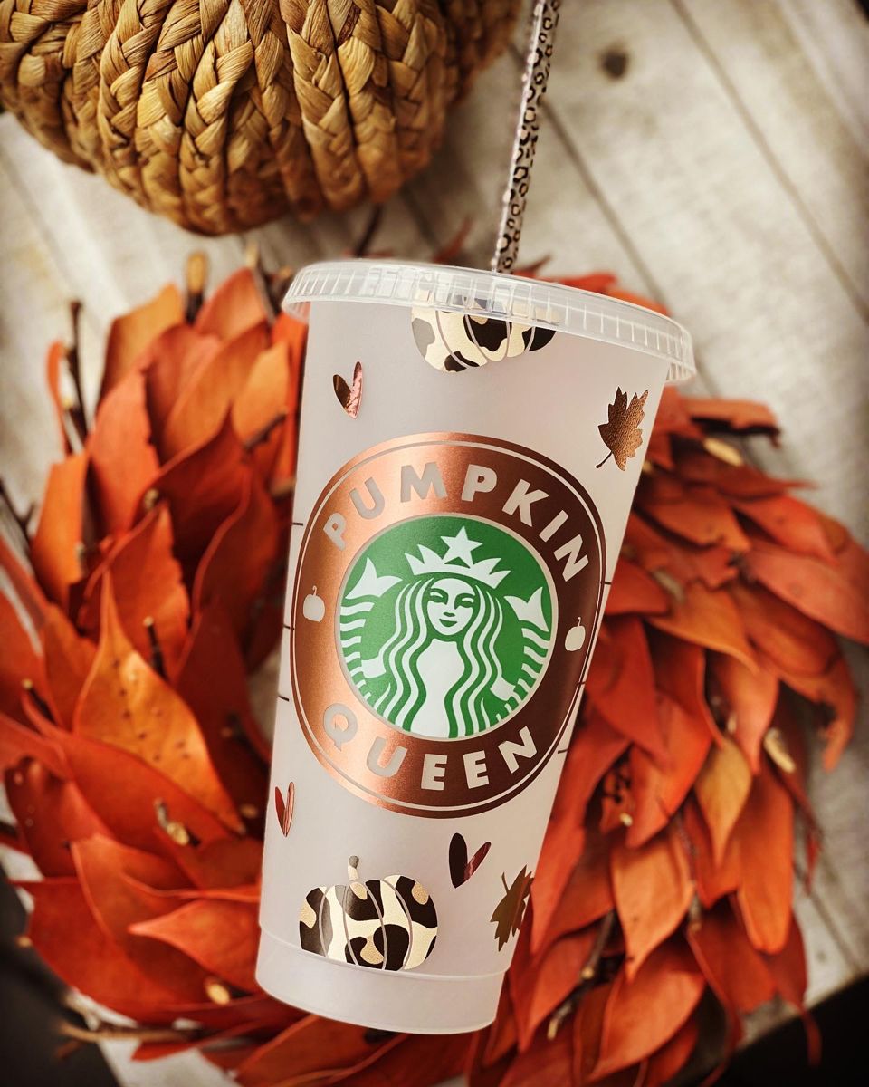 Pumpkin Queen Starbucks Cup Leopard Pumpkins Starbucks Cup. Etsy. Pumpkin queen, Starbucks cups, Starbucks