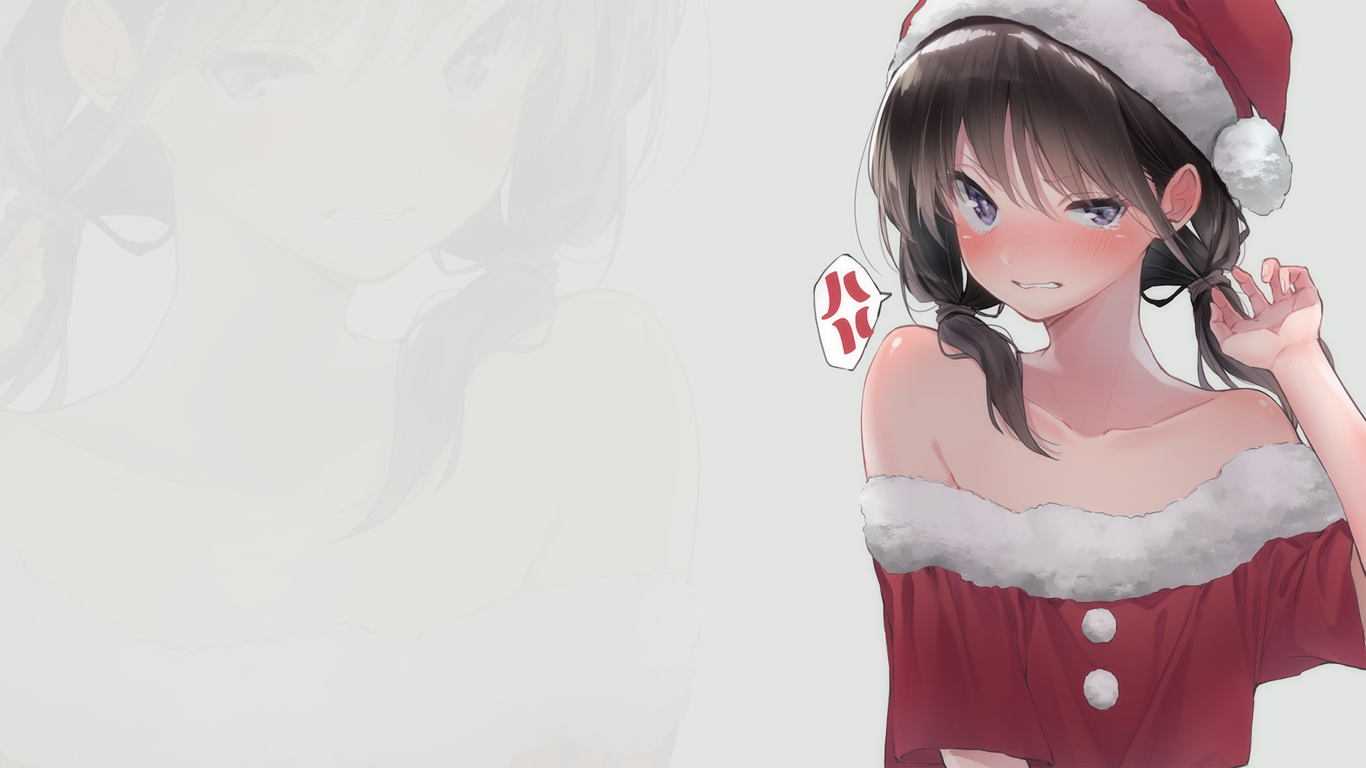 Christmas Anime Girl HD Wallpaper