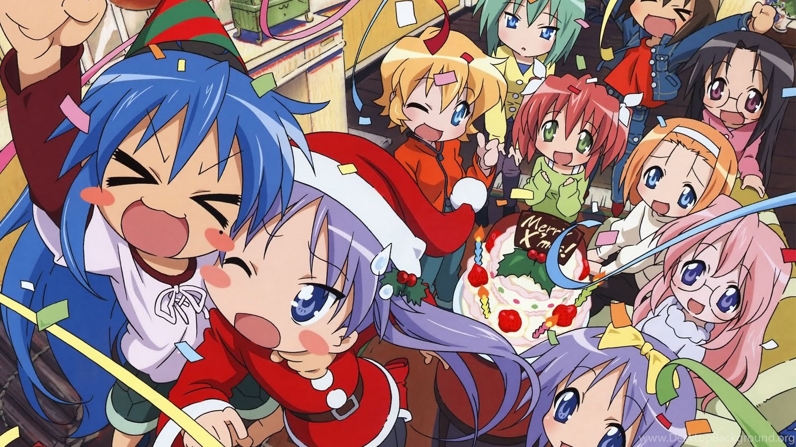 christmas anime wallpaper Desktop Background
