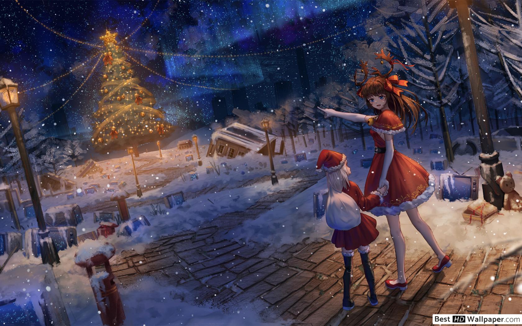 Anime Wallpapers Christmas Scenery