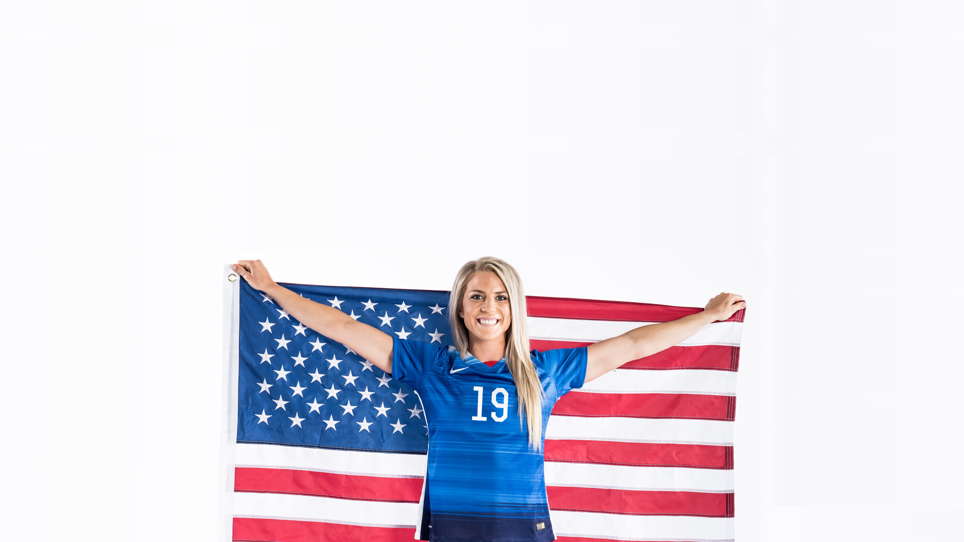 Wallpaper, women, American flag, brand, clothing, Julie Johnston, product 1920x1080