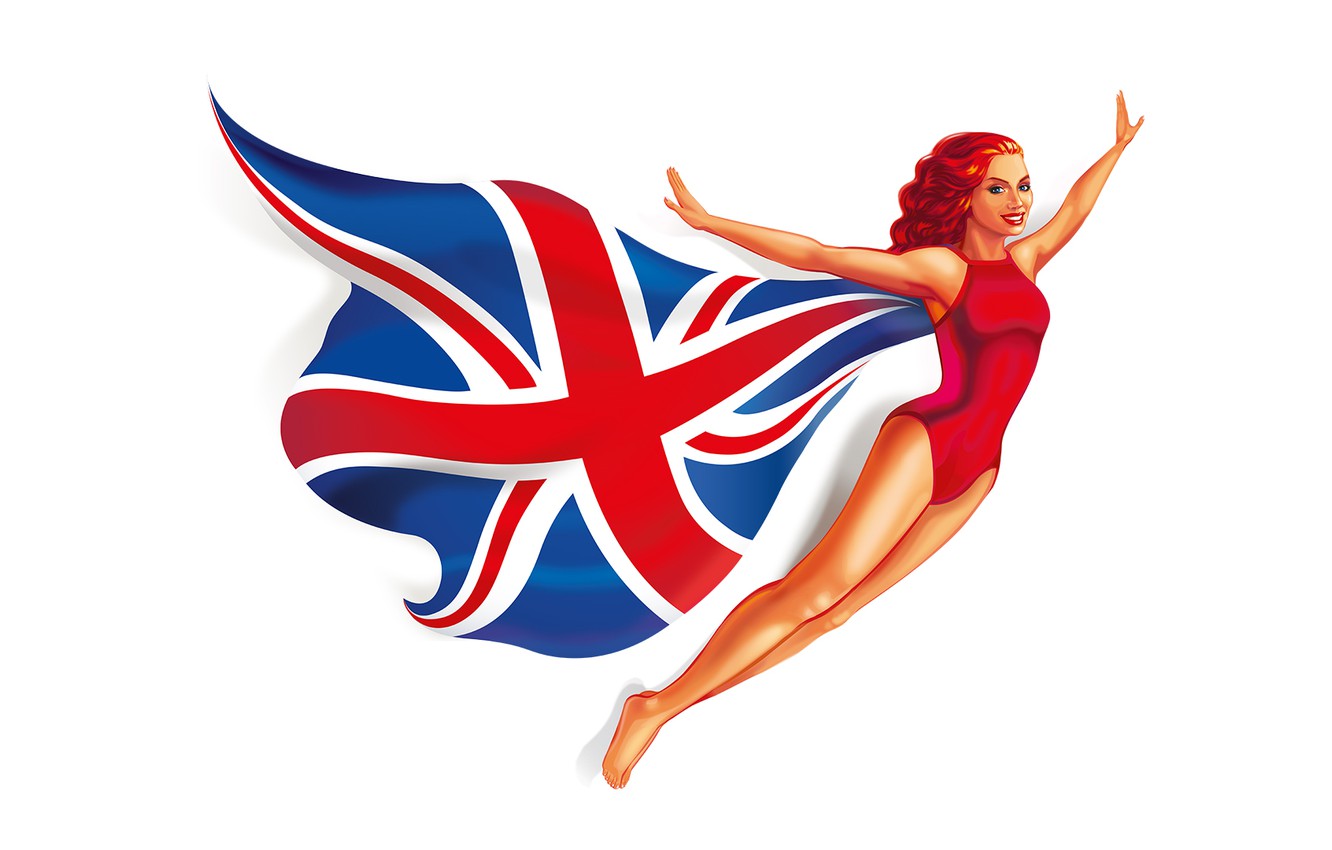 Wallpaper lady, flag image for desktop, section минимализм