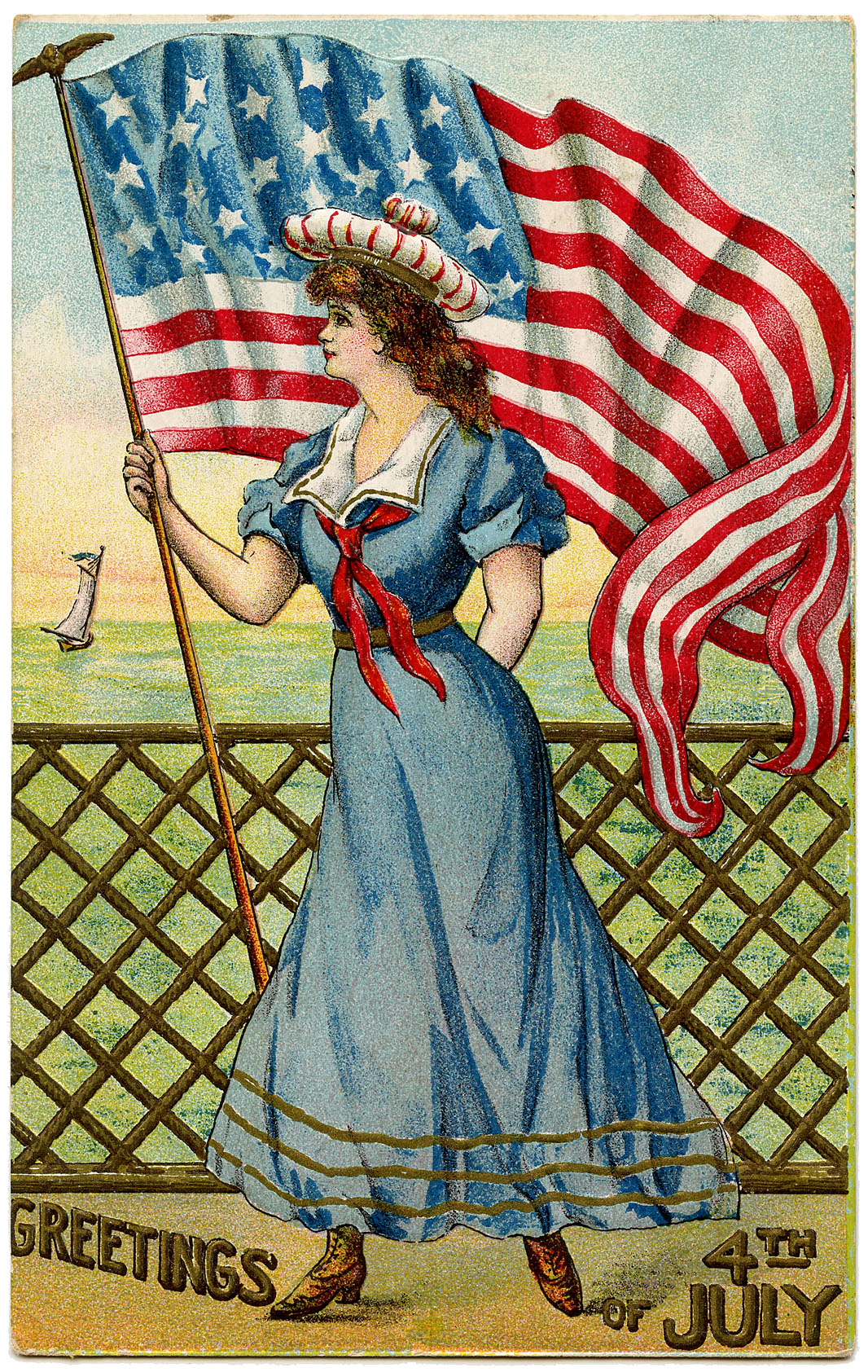 July 4th Women Image! Graphics Fairy