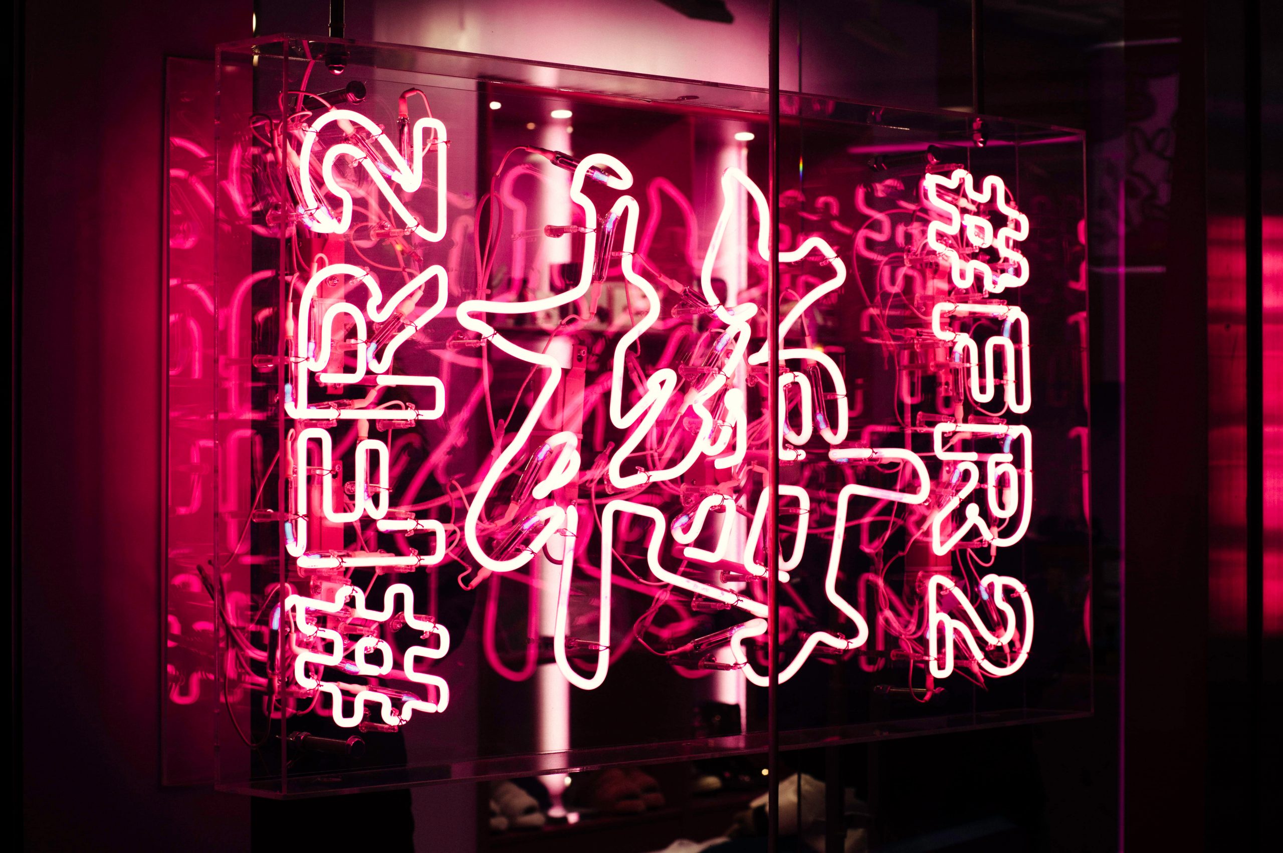 Pink neon light signage wallpaper, lighting, tokyo, harajuku, japan • Wallpaper For You HD Wallpaper For Desktop & Mobile