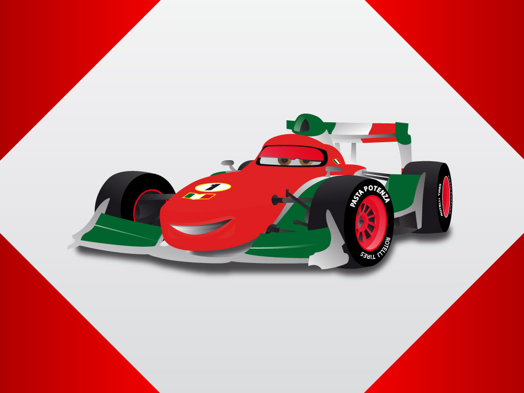 Cartoon Race Cars Wallpaper HD iPhone Bernoulli Vector