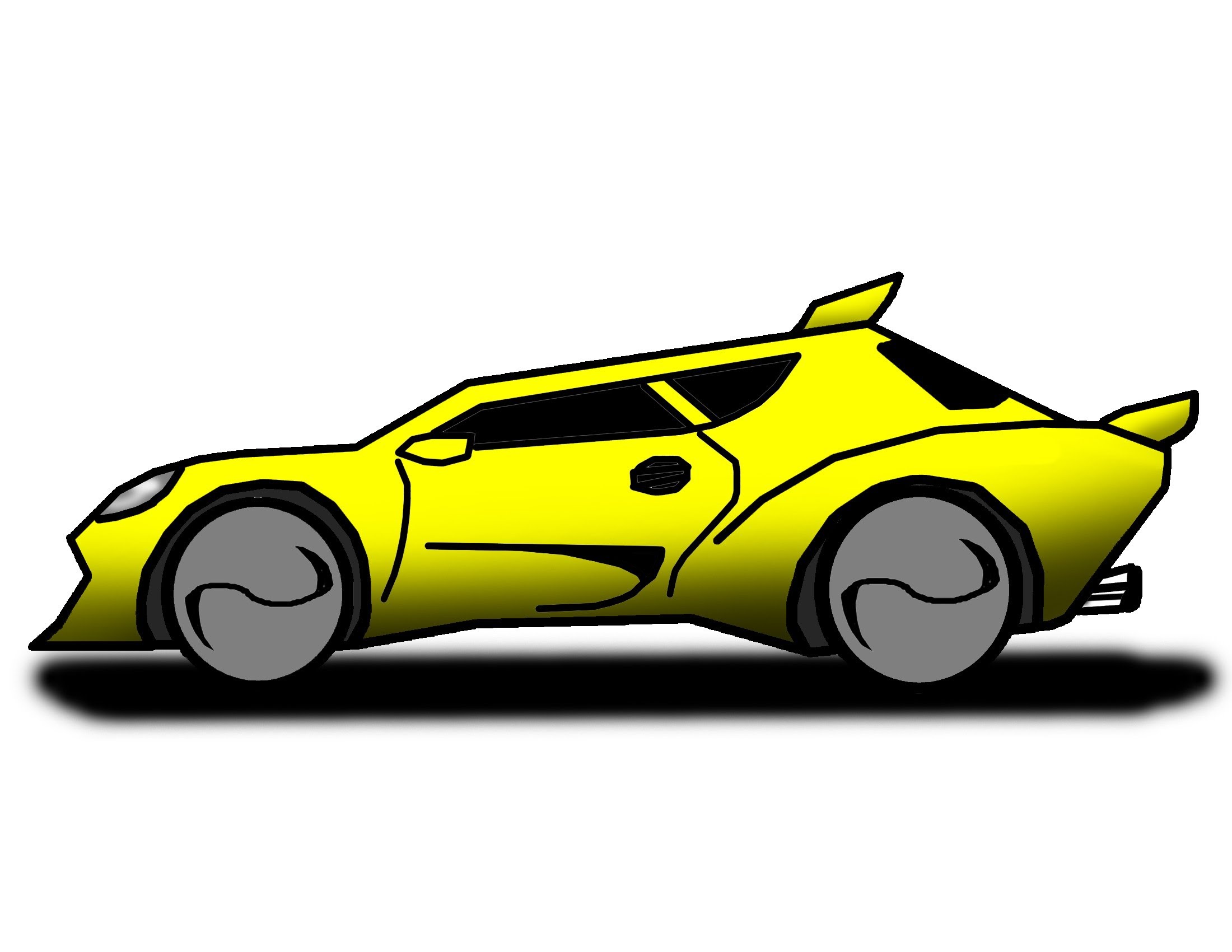 cartoon race cars drawings